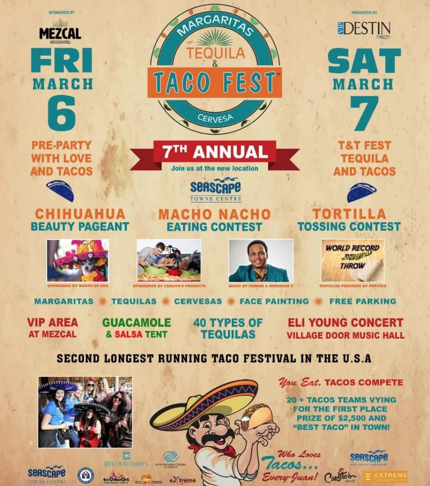 7th Annual Destin Tequila & Taco Fest at Seascape Resort March 6th8th