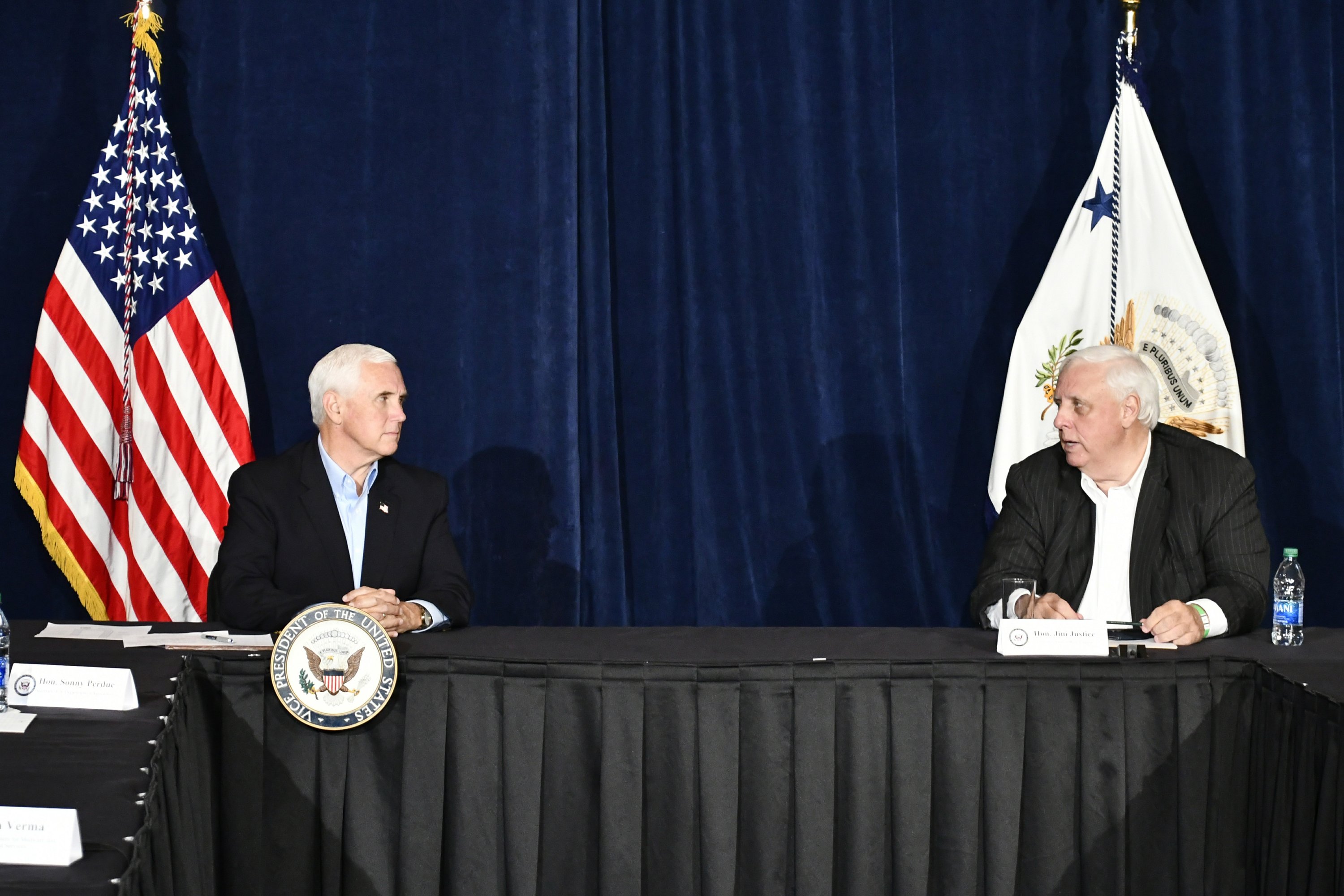 Pence visits West Virginia governor's Greenbrier resort AP News