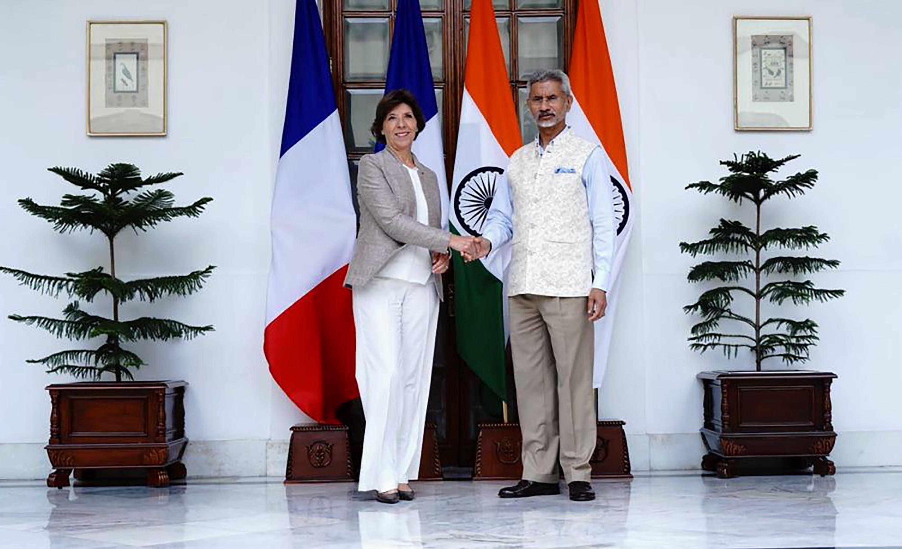 La France et l’Inde disent partager leurs inquiétudes face à la montée en puissance de la Chine