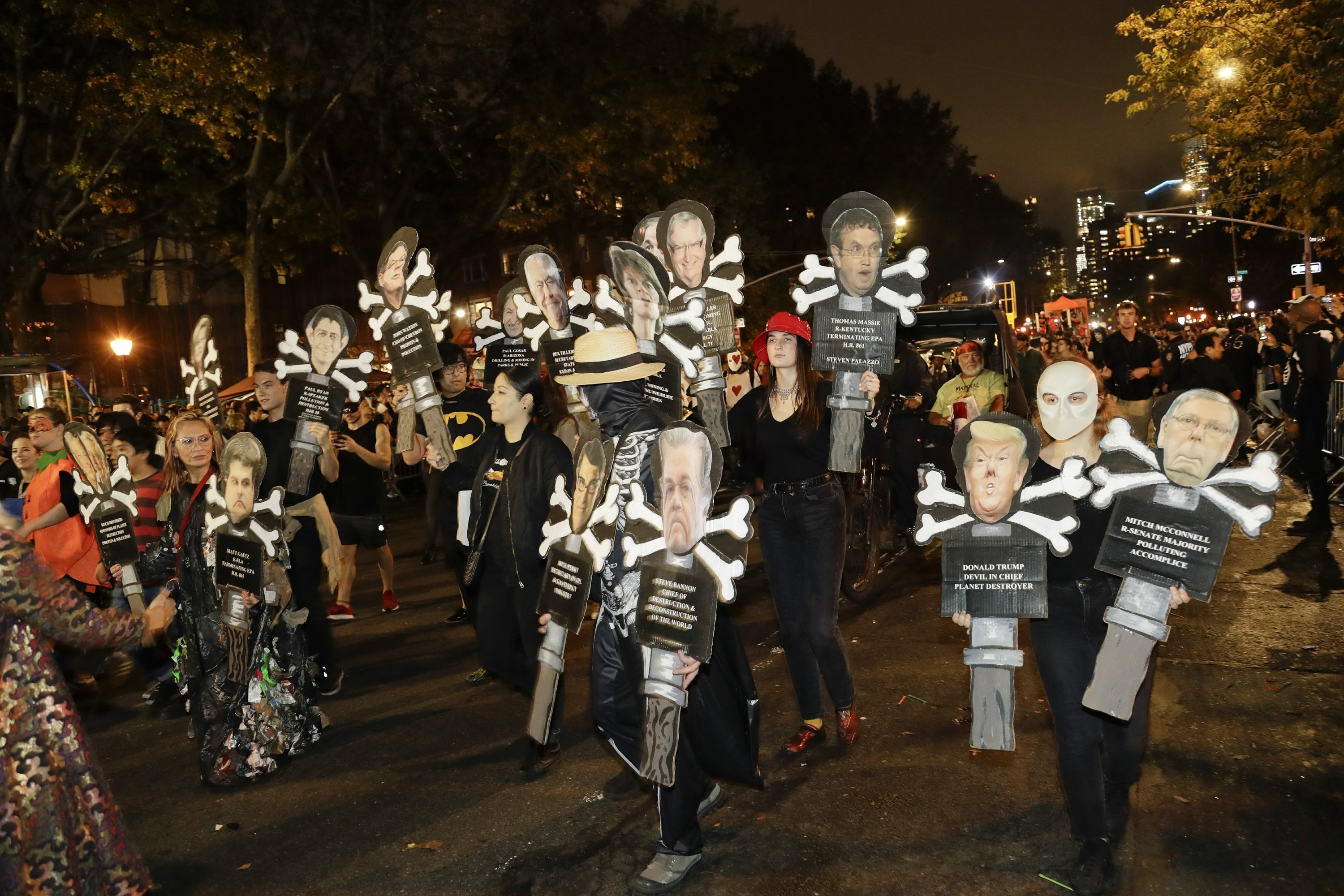 Costumed revelers march in 46th NYC Halloween parade AP News