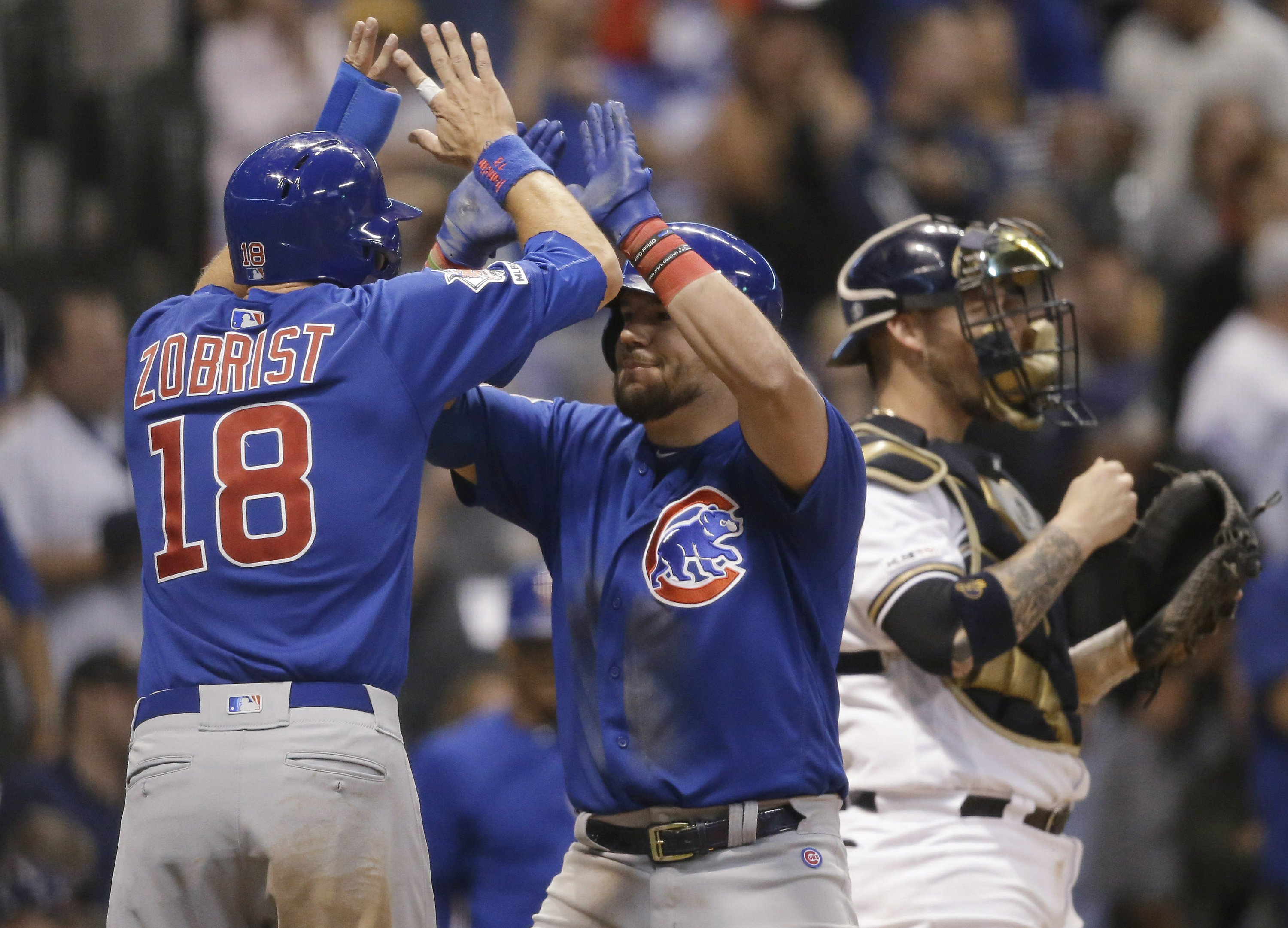 Schwarber S Slam Powers Cubs To 10 5 Win Over Brewers Ap News