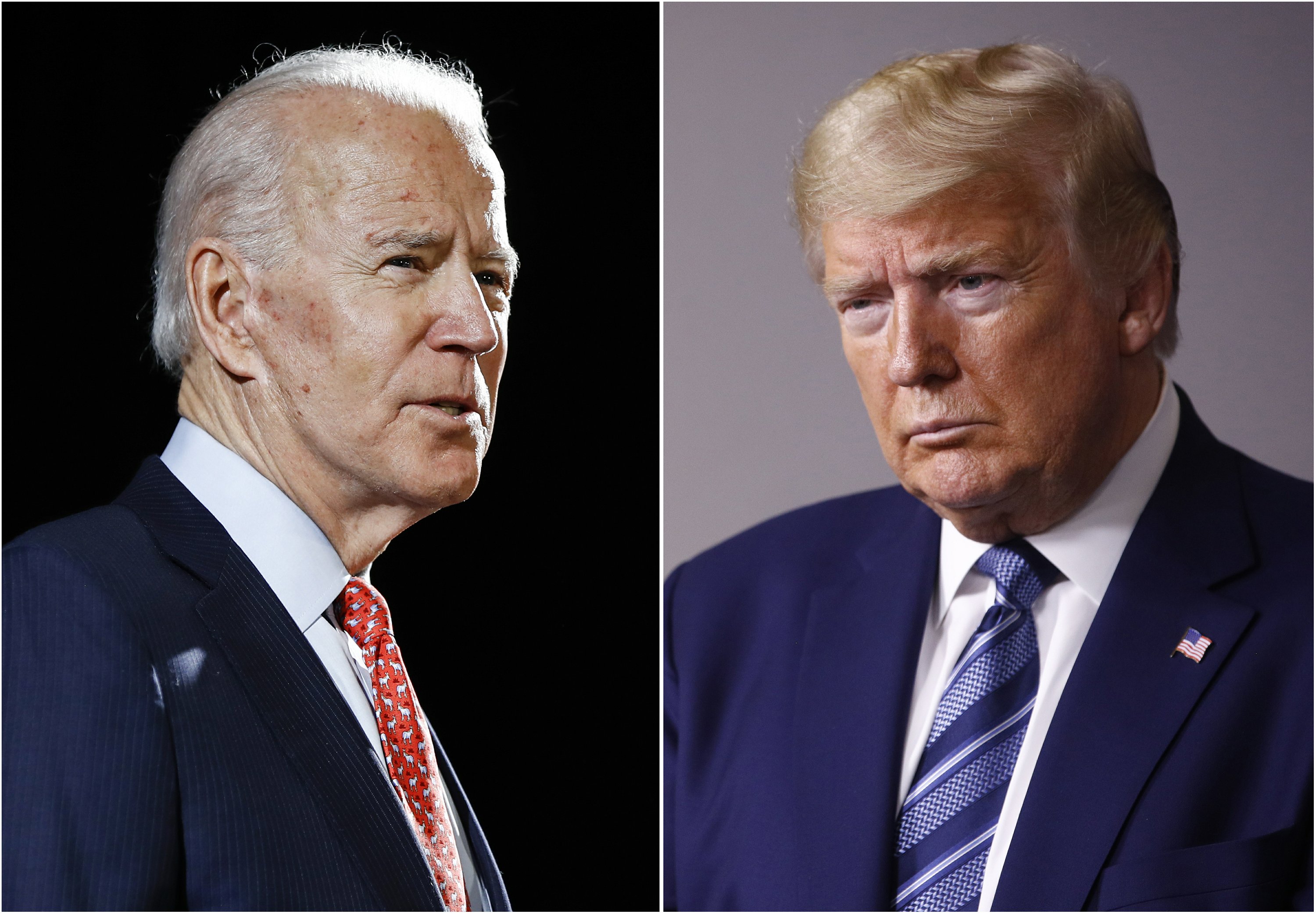 Despite risks, Trump invests big in on Biden's | AP News