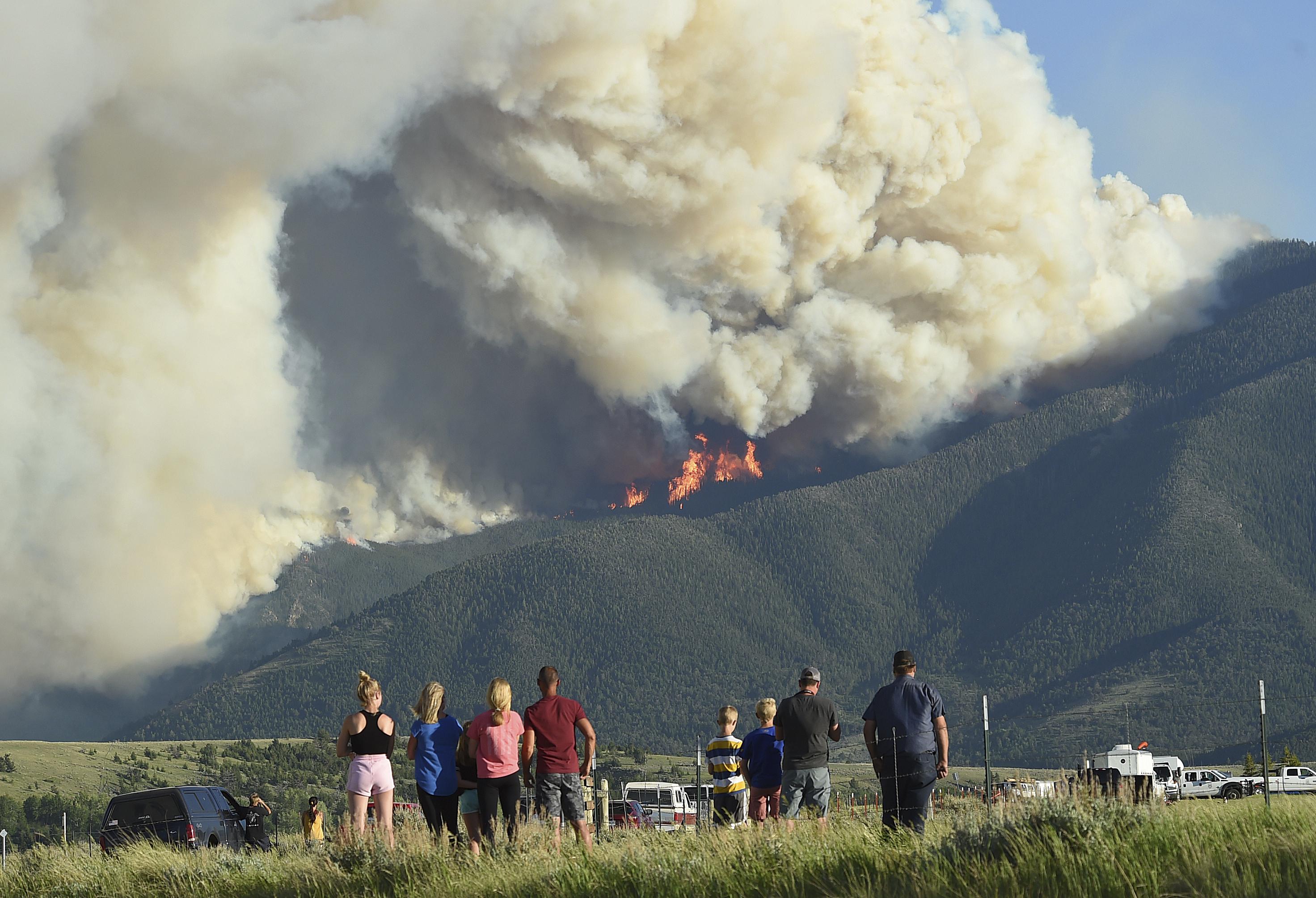 Fires stoked by heat, wind force evacuations in Montana