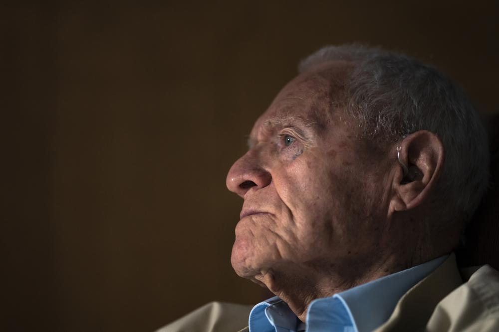 Pearl Harbor survivor and World War II Navy veteran David Russell, 101, talks about his time aboard the U.S.S. Oklahoma and his life after the war on Monday, Nov. 22, 2021, in Albany, Ore. (AP Photo/Nathan Howard)