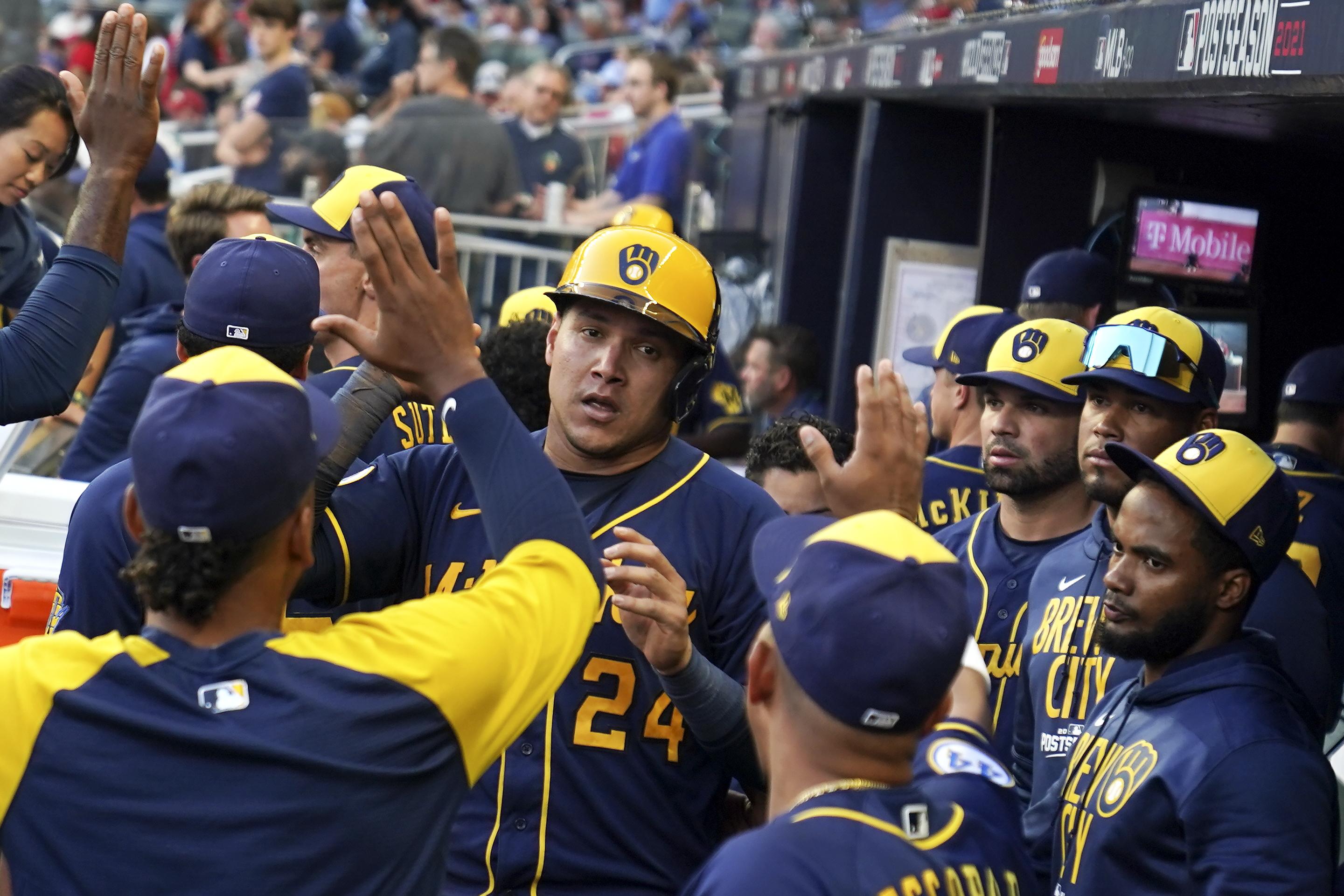 Brewers may need lineup upgrade to end postseason misery AP News