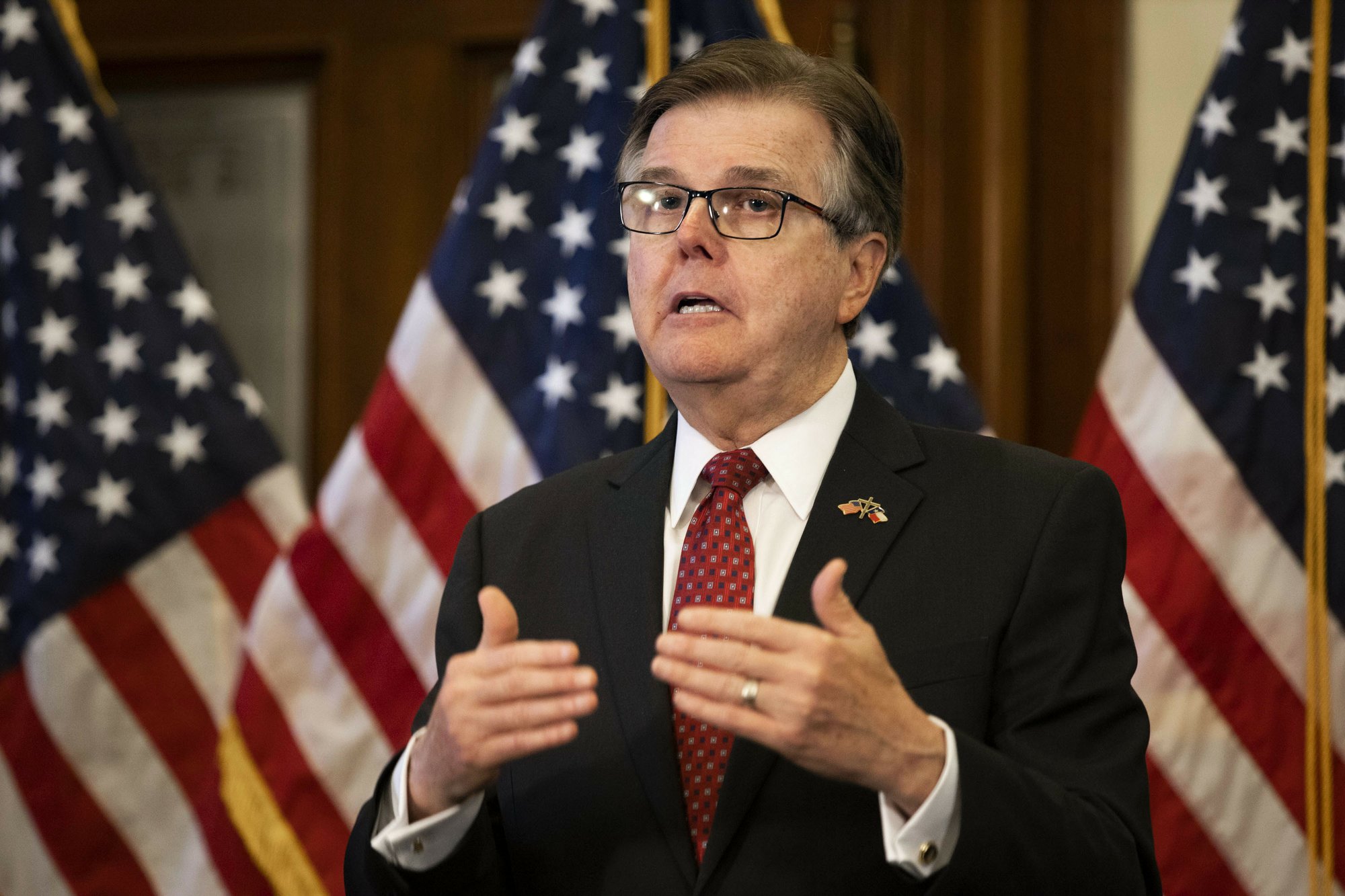 Texas' Patrick offers reward as Trump makes unfounded claims | AP News