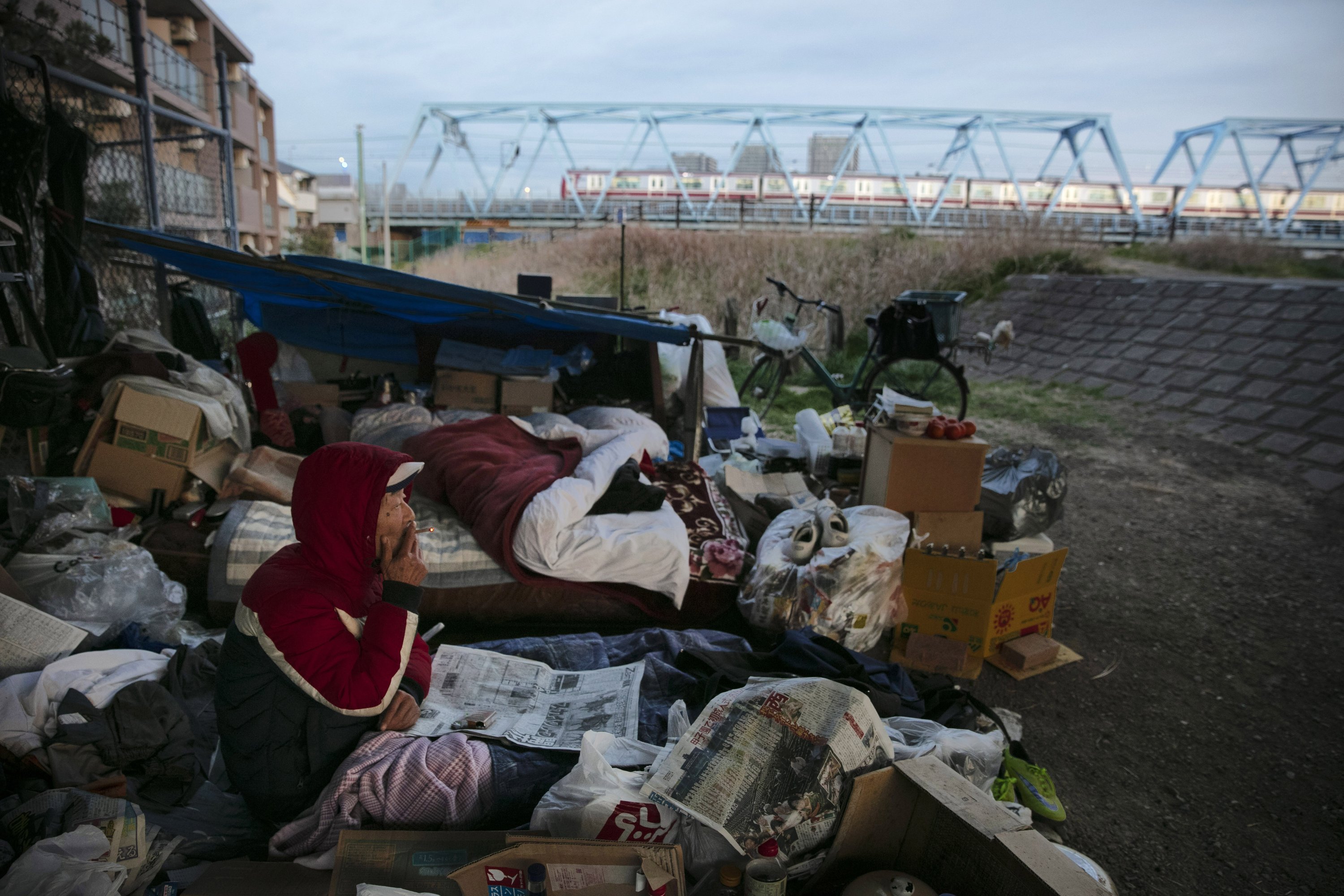 Downtown Tokyo S Homeless Fear Removal Ahead Of Olympics