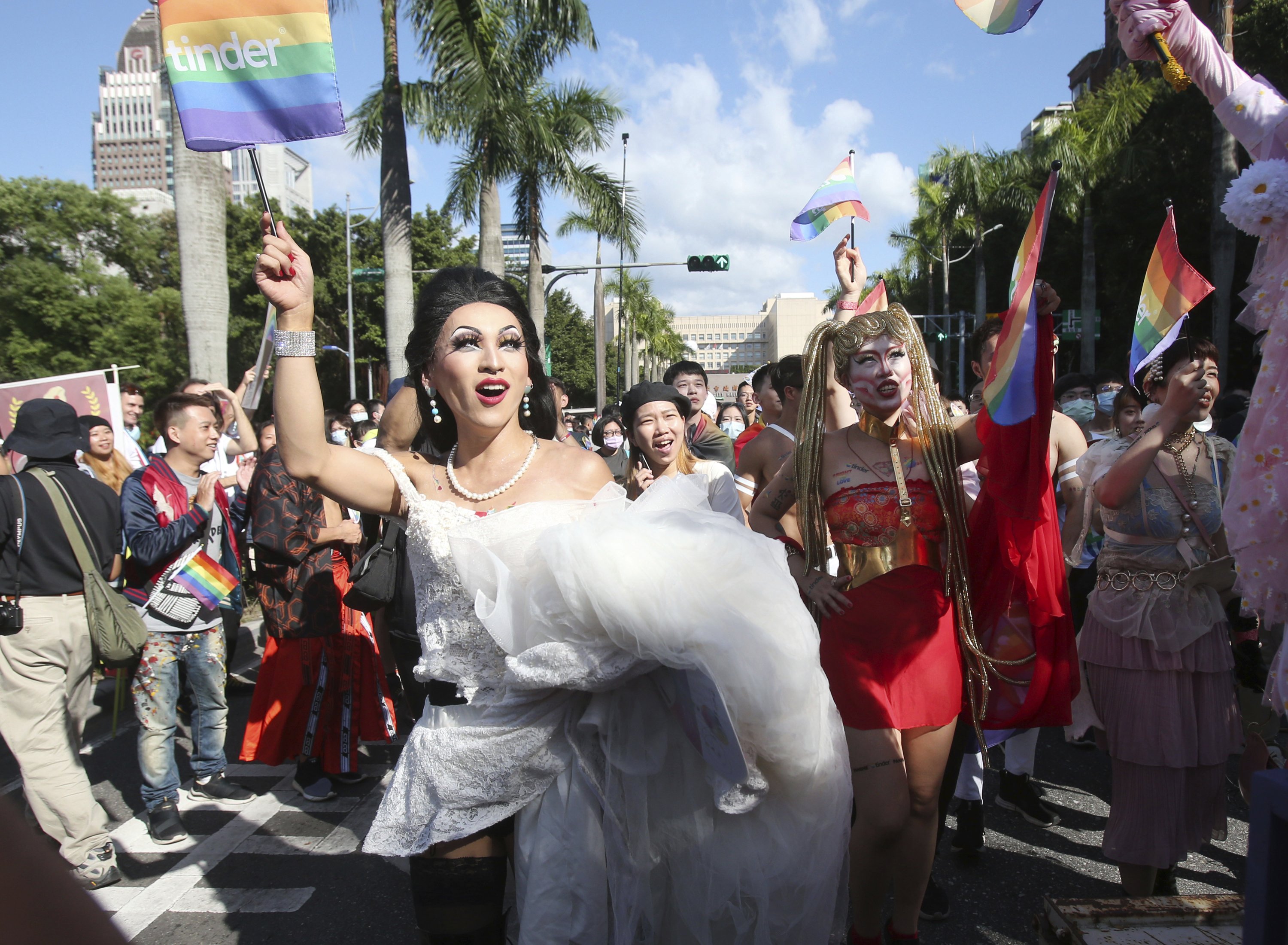 Huge crowd joins LGBT march in Taiwan, where COVID is at bay - Associated Press