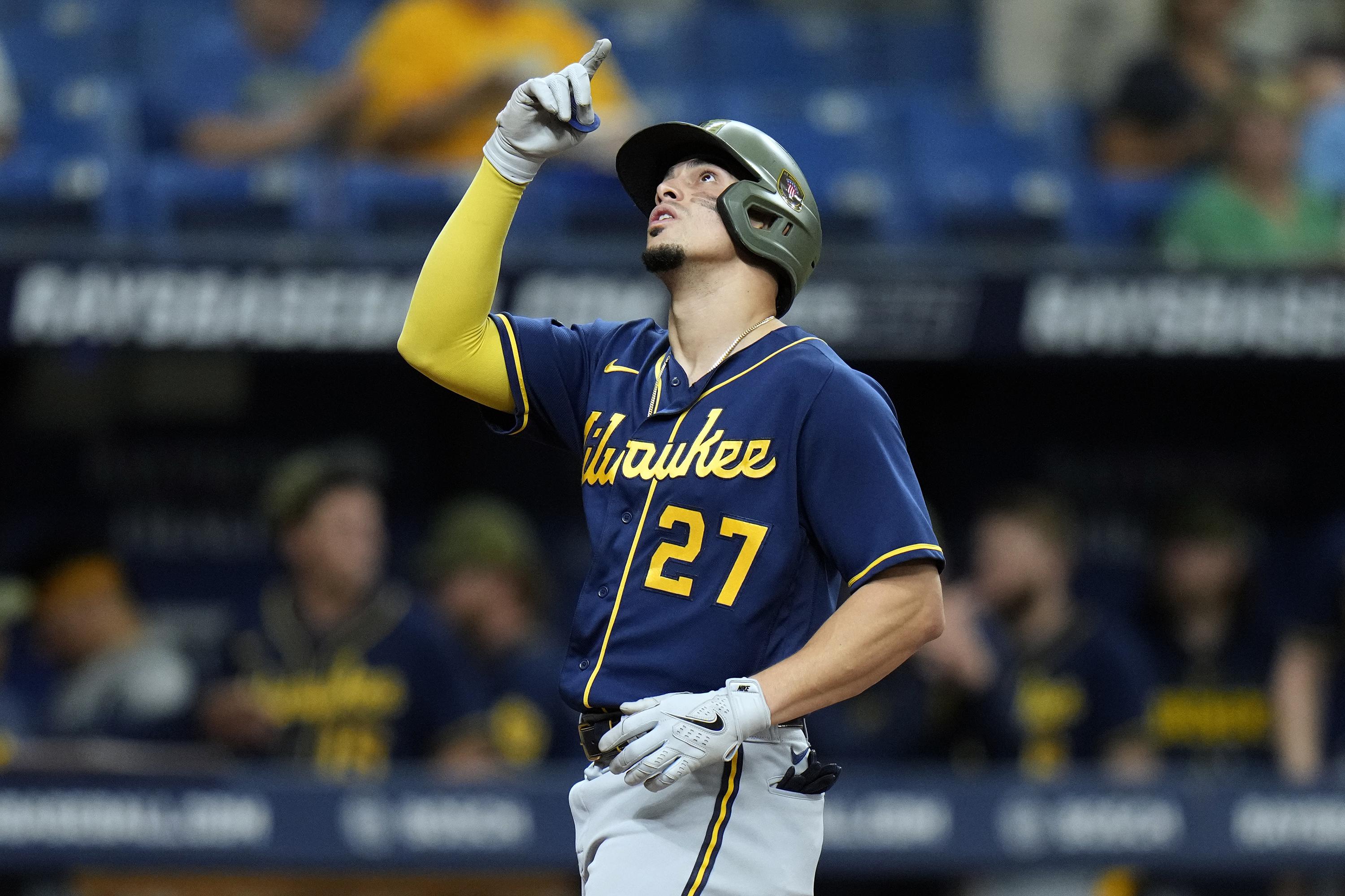 Brewers' Adames taken to hospital, heading to IL after getting hit by foul  ball in dugout | AP News