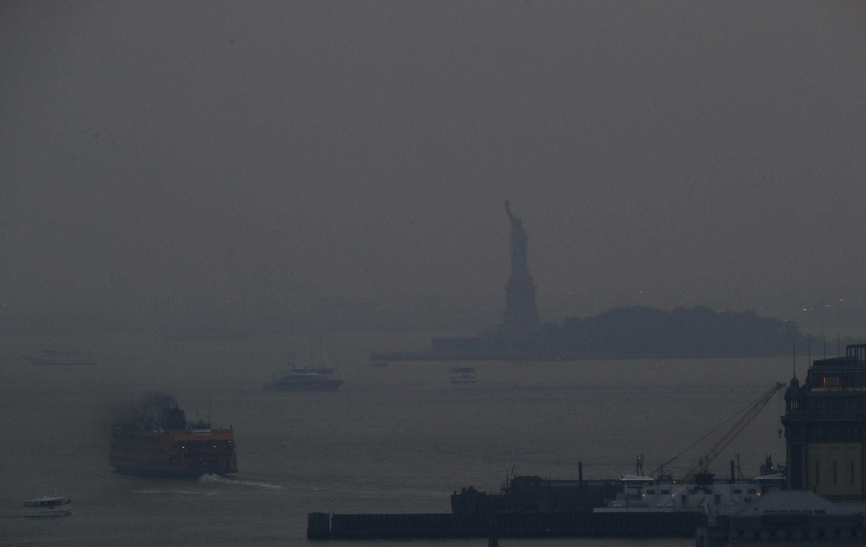 Massive wildfires in US West bring haze to East Coast