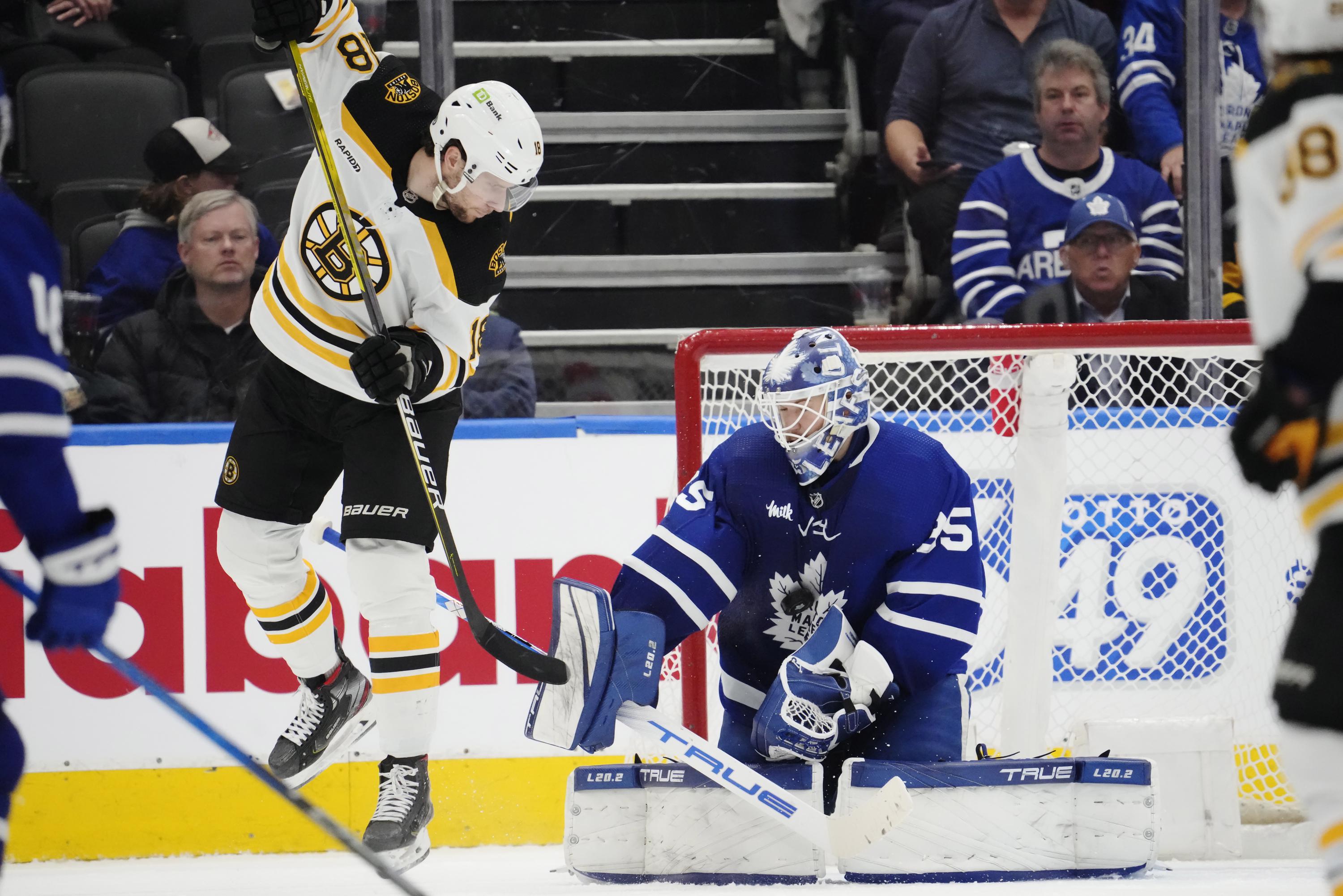 3 goals in third leads Bruins over Maple Leafs 5-2 | AP News