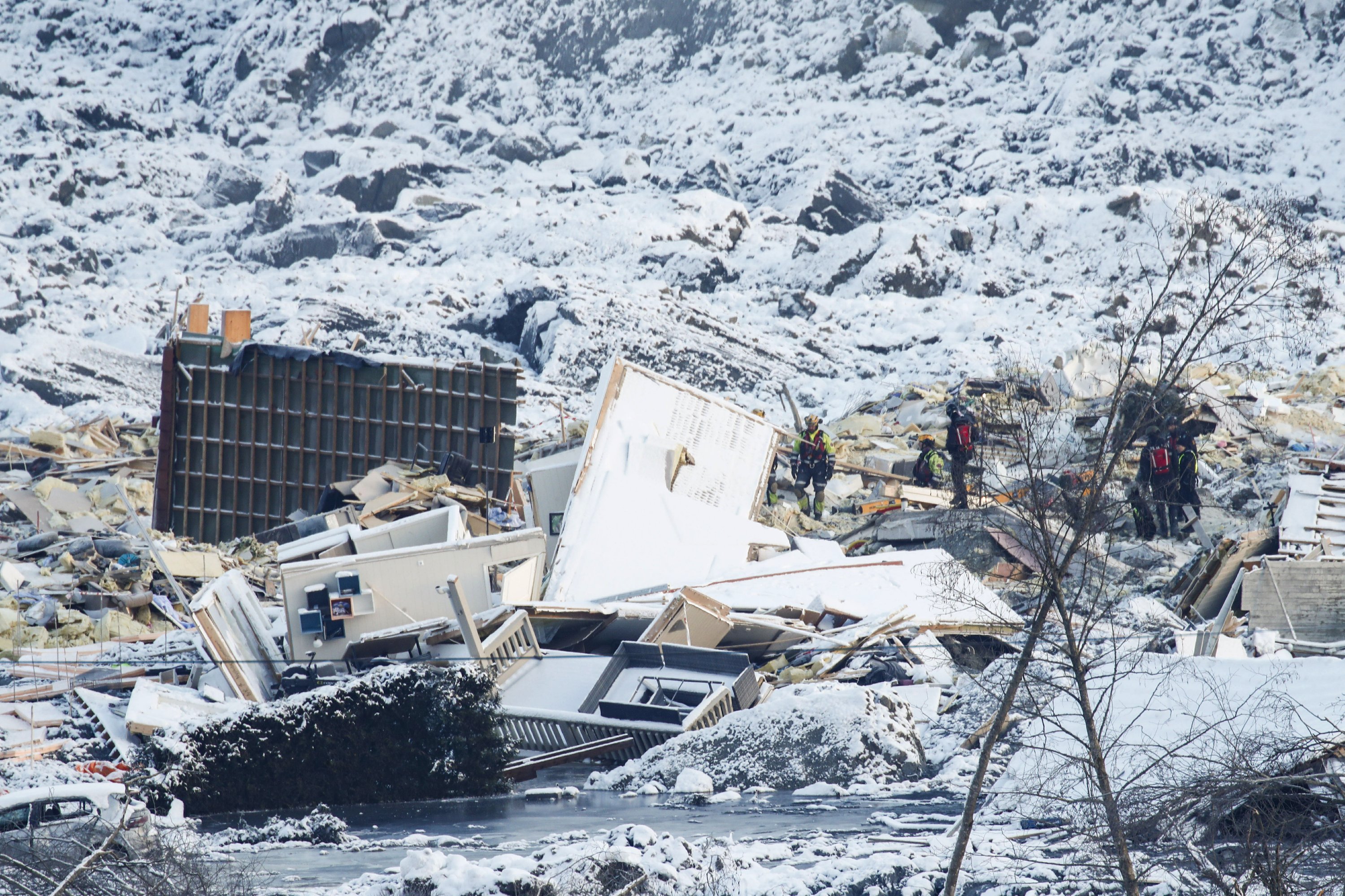 Lifeguards in Norway are losing hope of finding landslide survivors