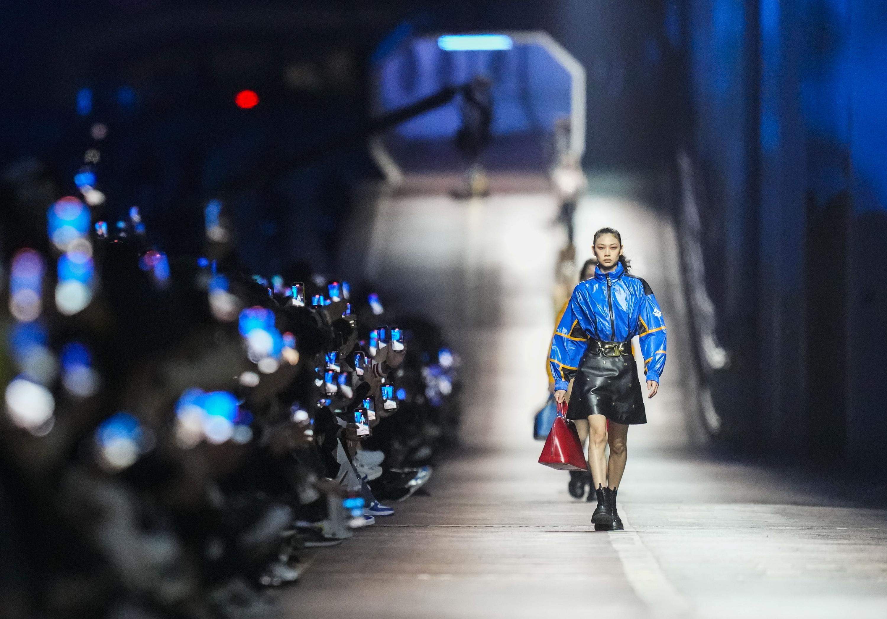 Louis Vuitton's 'Pre-fall' fashion show held at Jamsu Bridge in