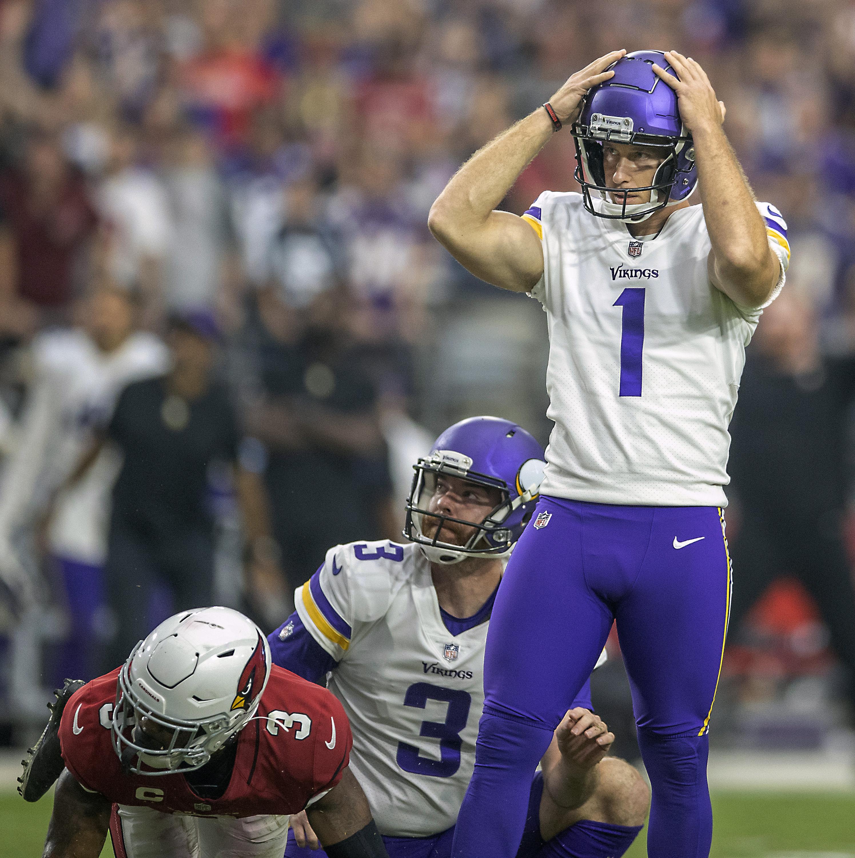 Joseph's missed FG dooms Vikings in 3433 loss to Cardinals AP News
