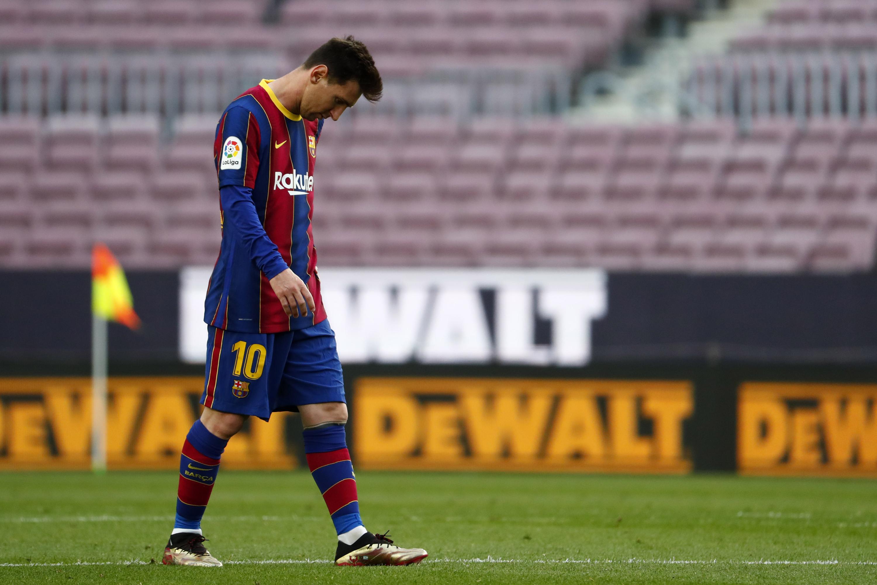 With Barcelona Out Of Title Race Messi Has Future To Decide