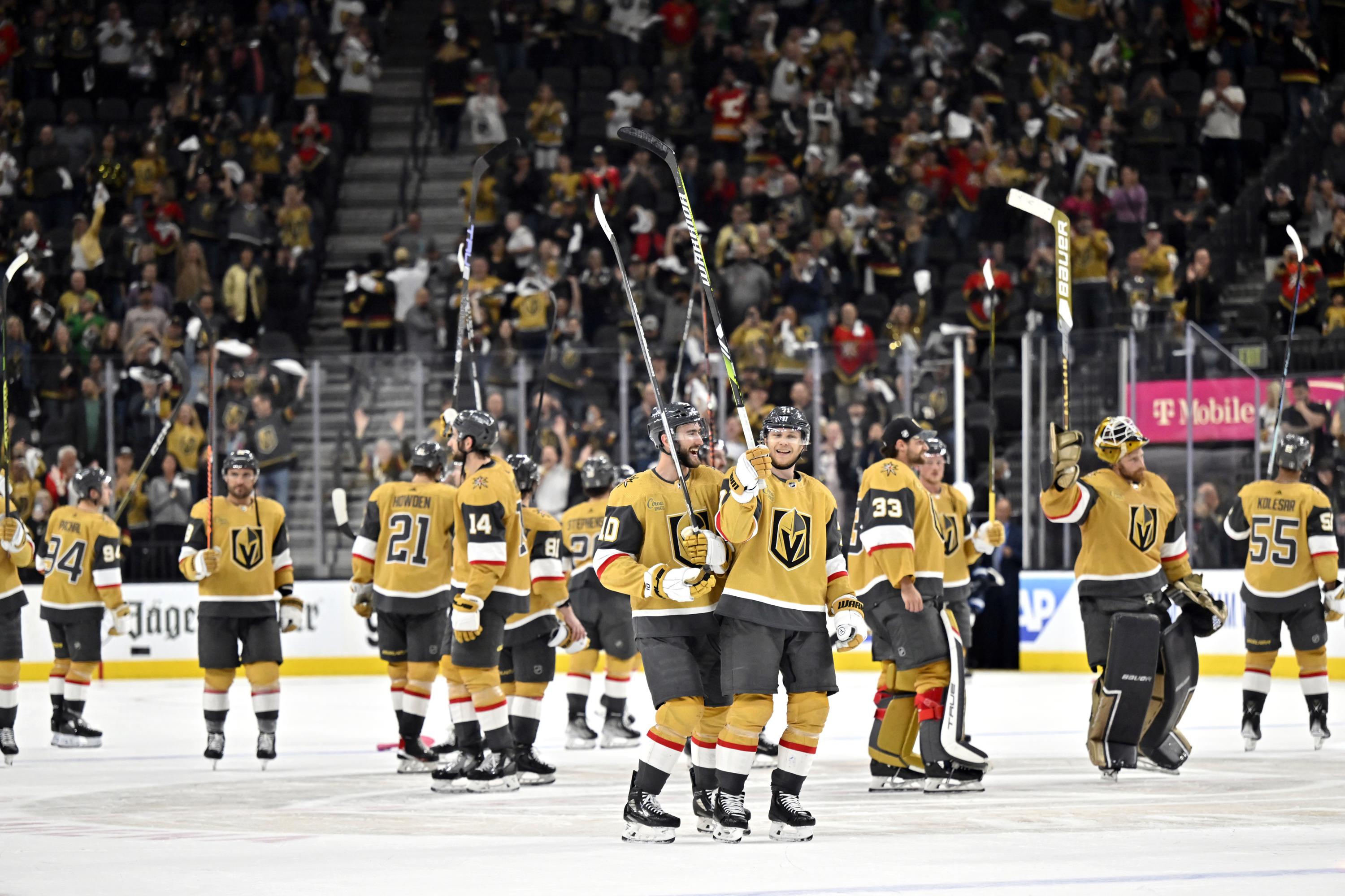 NHL Playoffs: Golden Knights take 2-1 lead over Jets in party scene