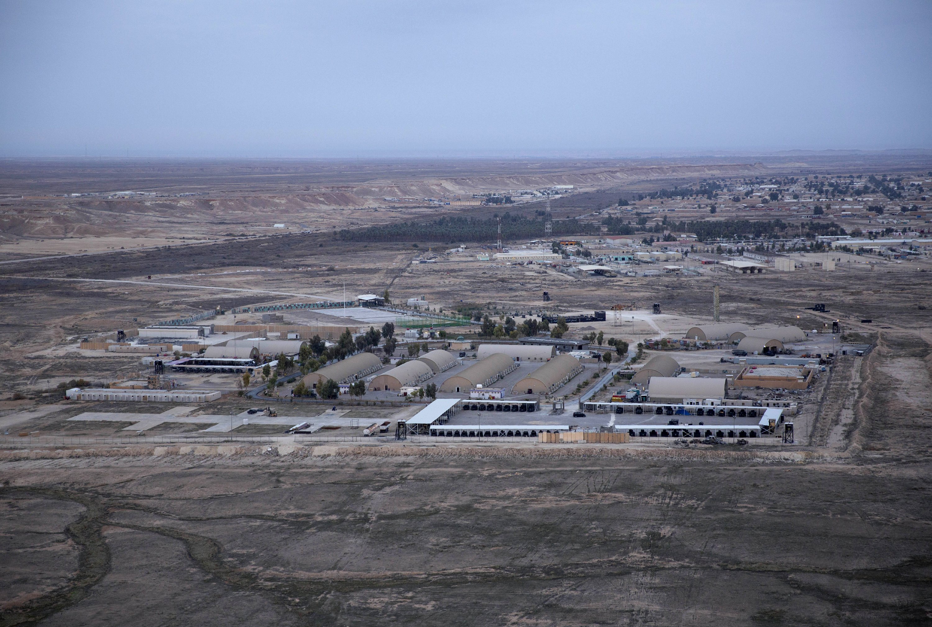 Missiles hit the air base in Iraq where American troops were housed