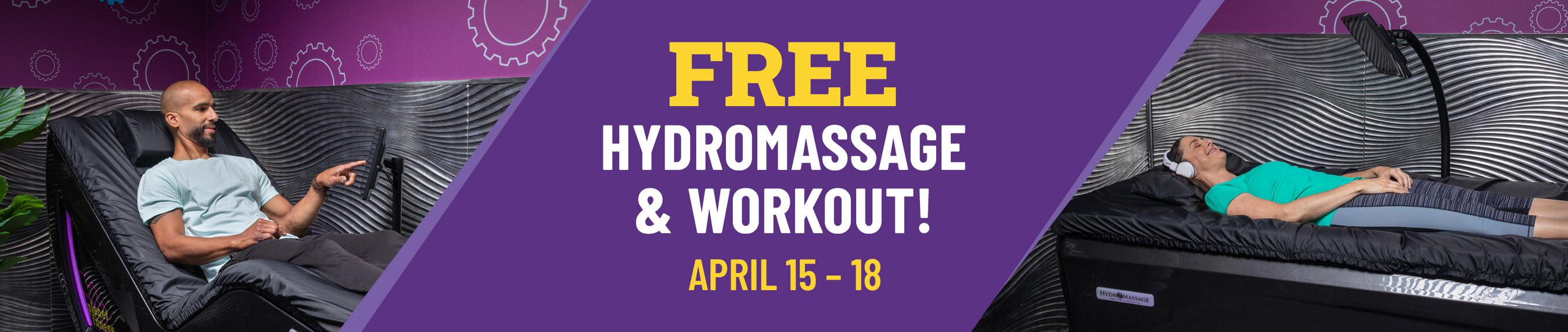 DESTRESS THIS TAX SEASON WITH A FREE WORKOUT AND HYDROMASSAGE AT