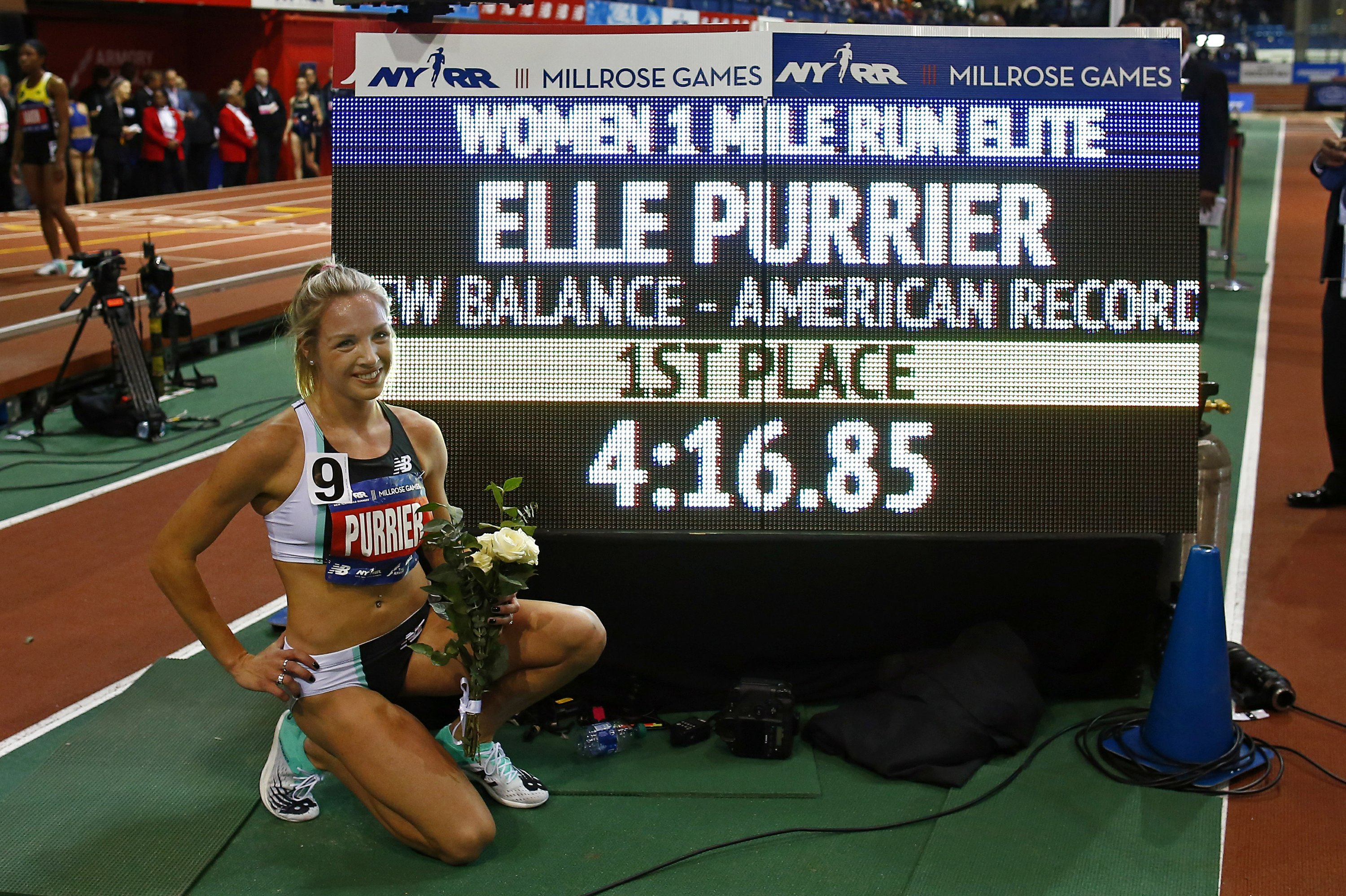 Purrier Sets Us Women S Indoor Mile Record At Millrose Games