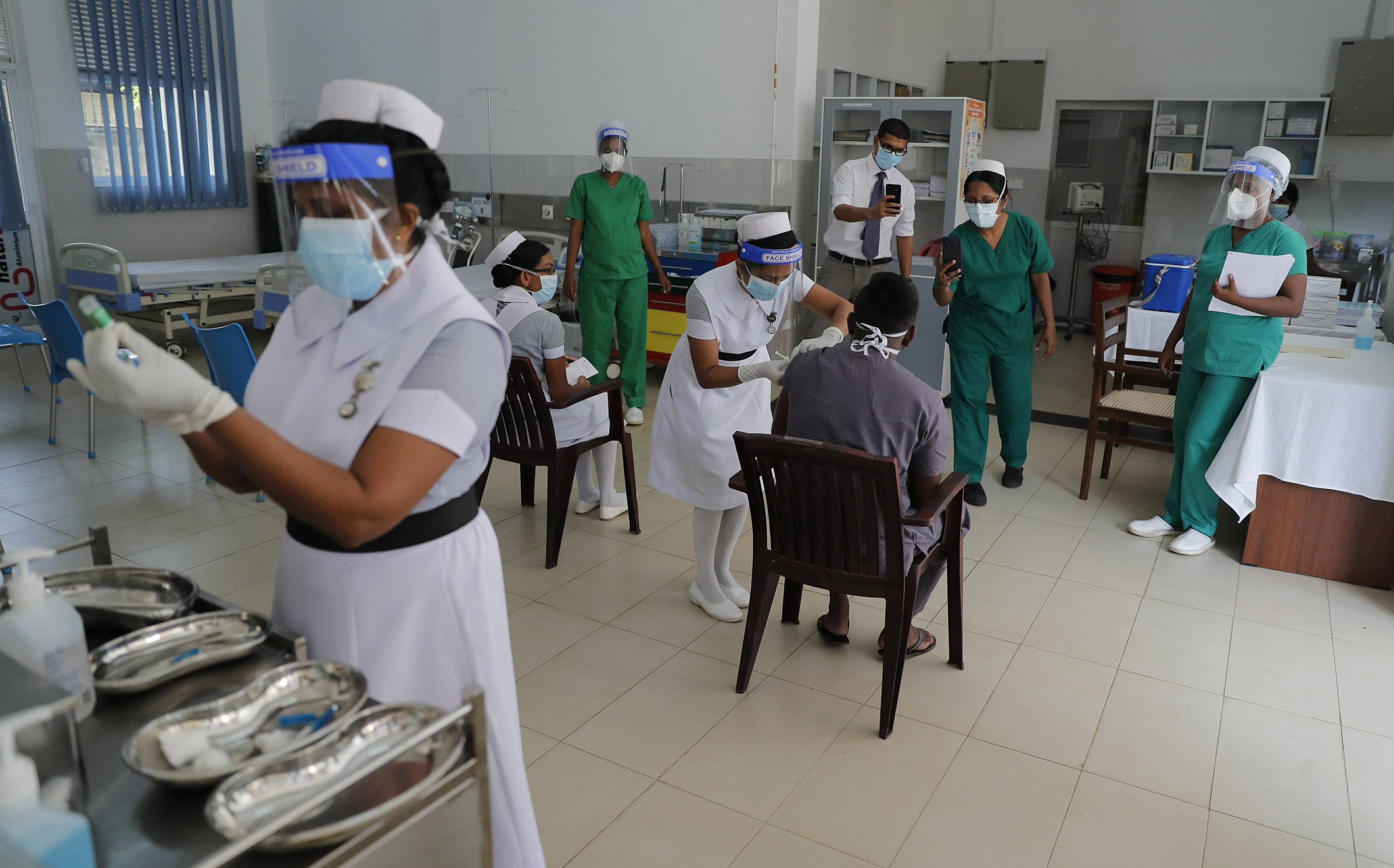 The Latest Sri Lankan officials say vaccinations advancing The Latest Sri Lankan officials say vaccinations advancing