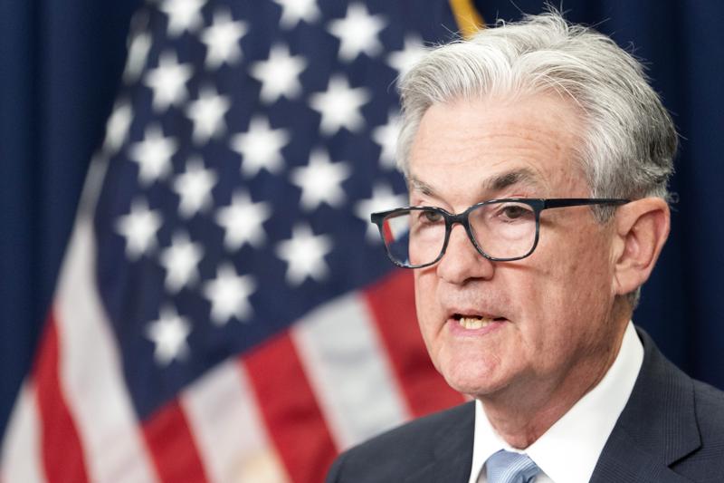 Federal Reserve Chairman Jerome Powell speaks during a news conference following an Open Market Committee meeting at the Federal Reserve Board Building, Wednesday, June 15, 2022, in Washington. (AP Photo/Jacquelyn Martin)