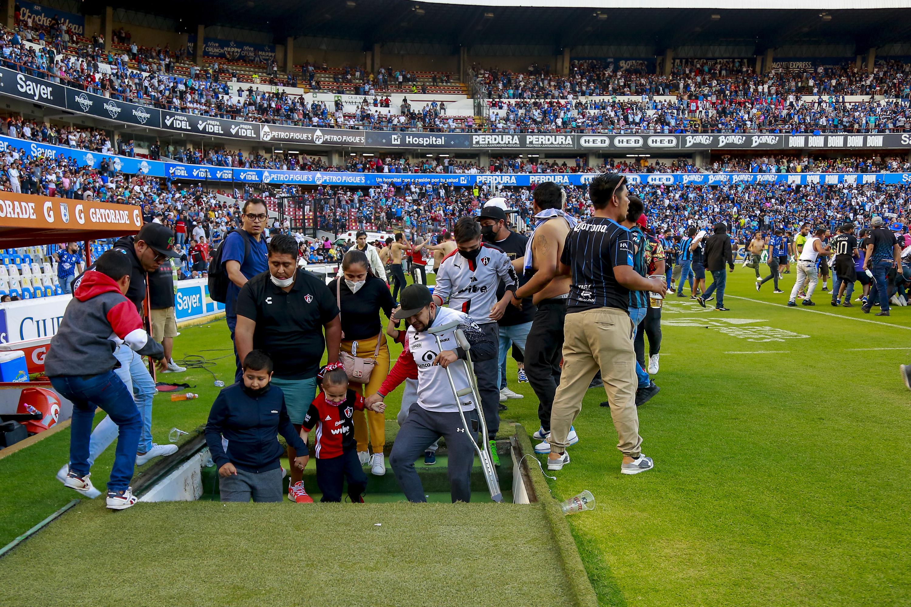 At least 22 injured in brawl at Mexican soccer match AP News
