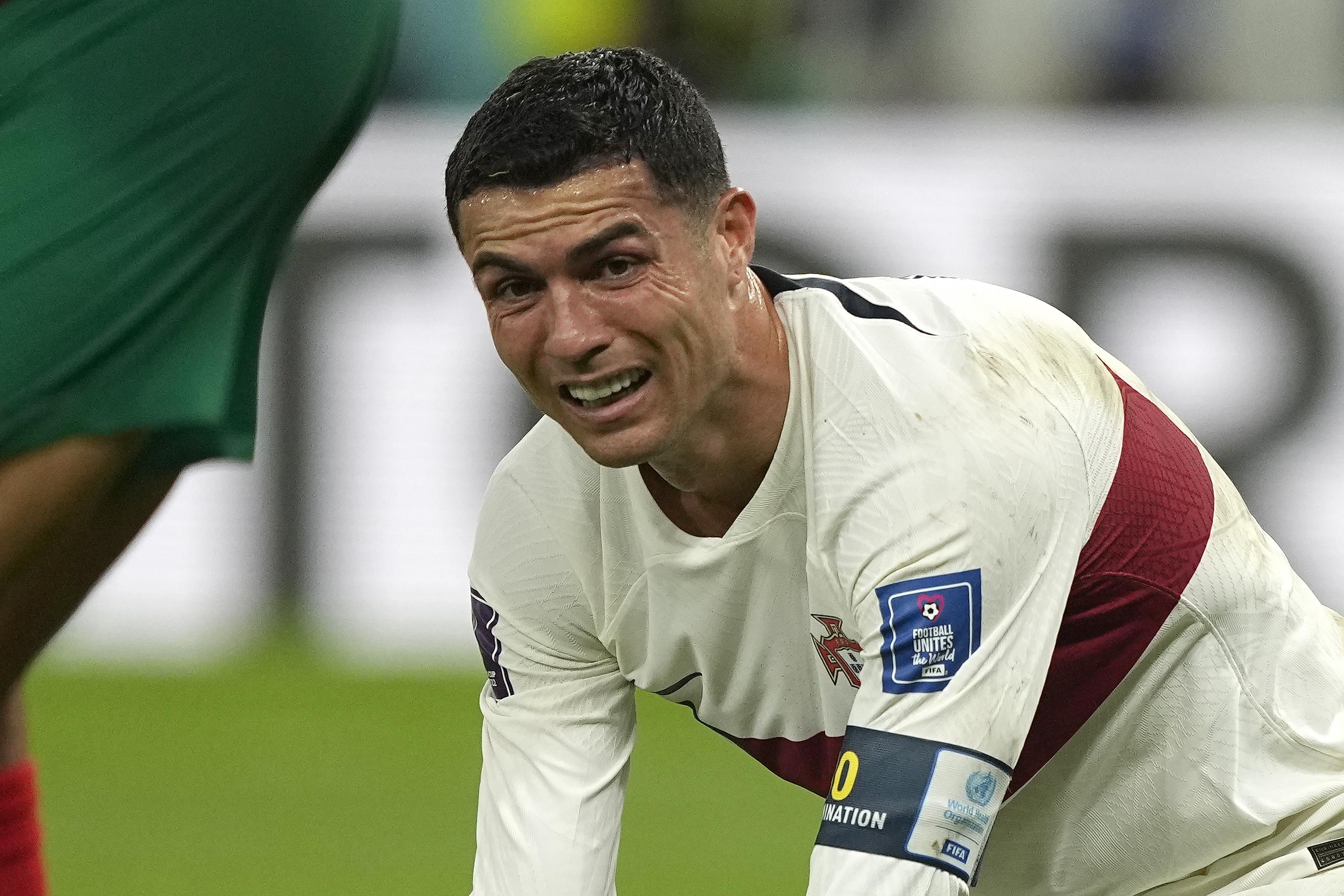 the beautiful game — Cristiano Ronaldo during the match vs