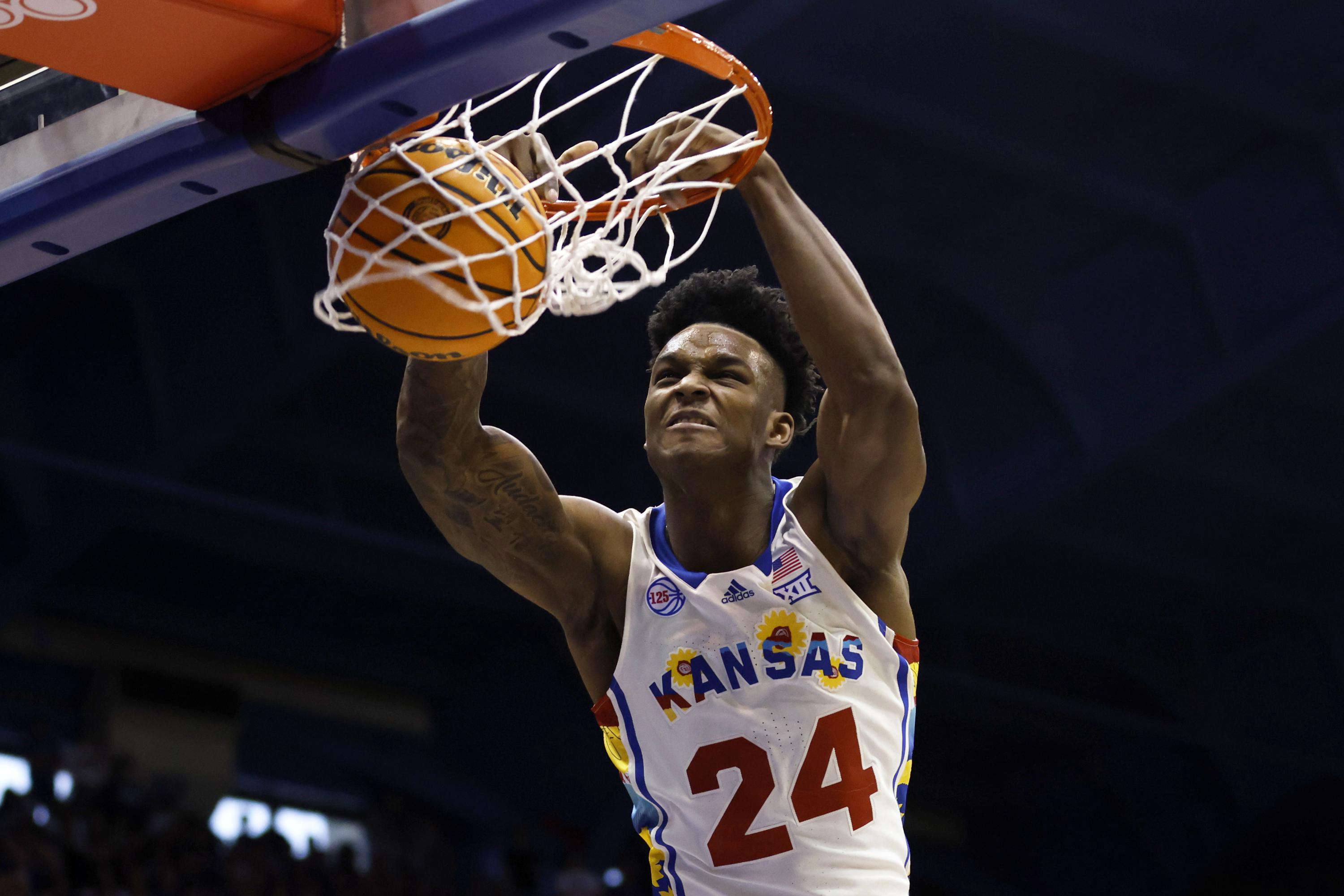 No. 5 Kansas rallies in 2nd half, beats No. 9 Baylor 87-71