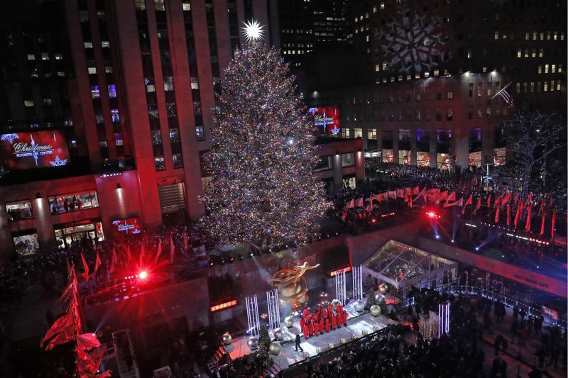 Tis The Season Rockefeller Center Christmas Tree Lights Up