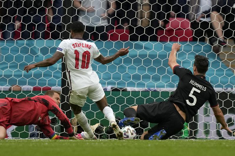 The Latest: Sterling helps England beat Germany at Euro 2020