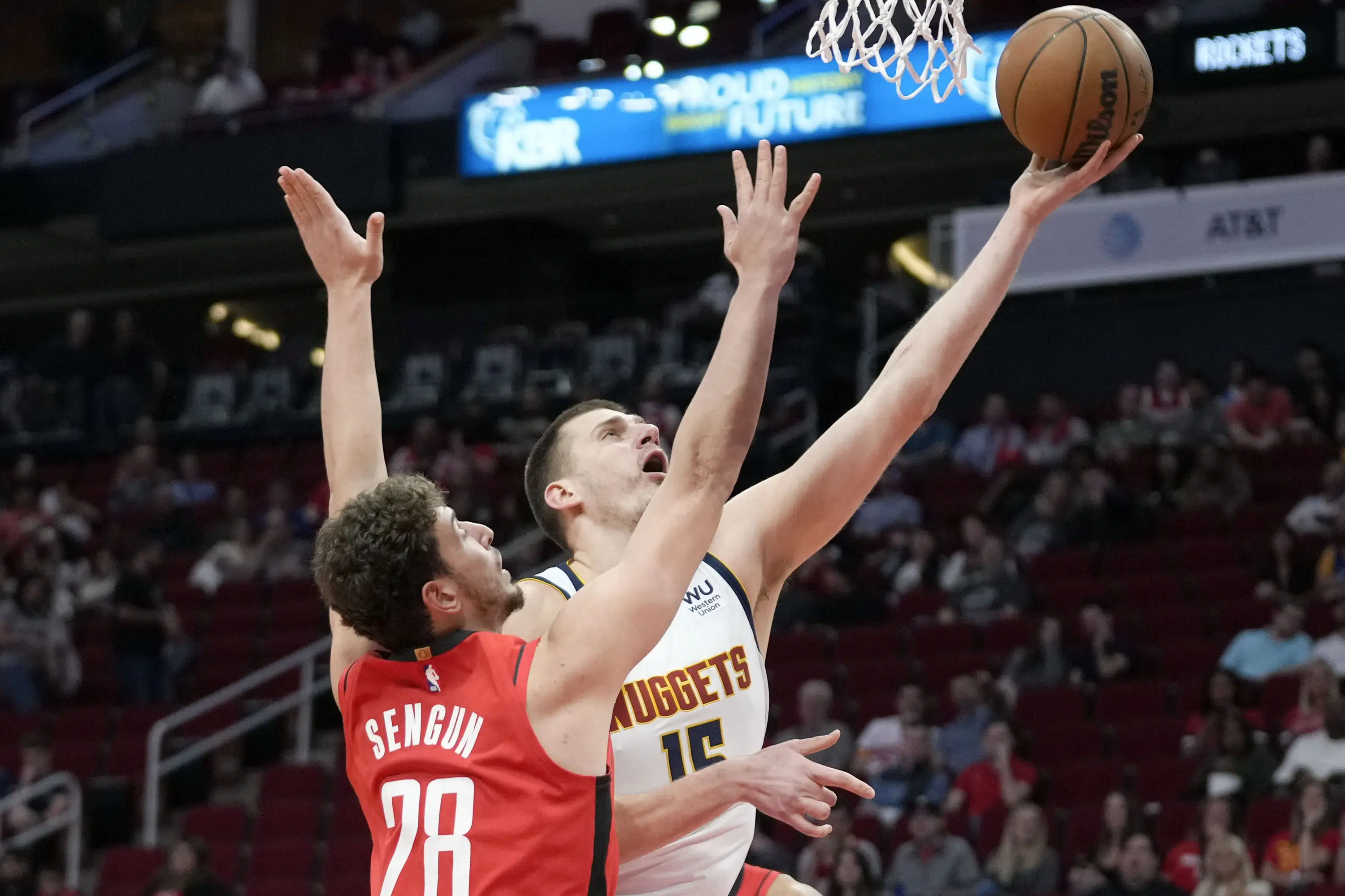 Jokic has 100th triple-double; Nuggets down Rockets 133-112