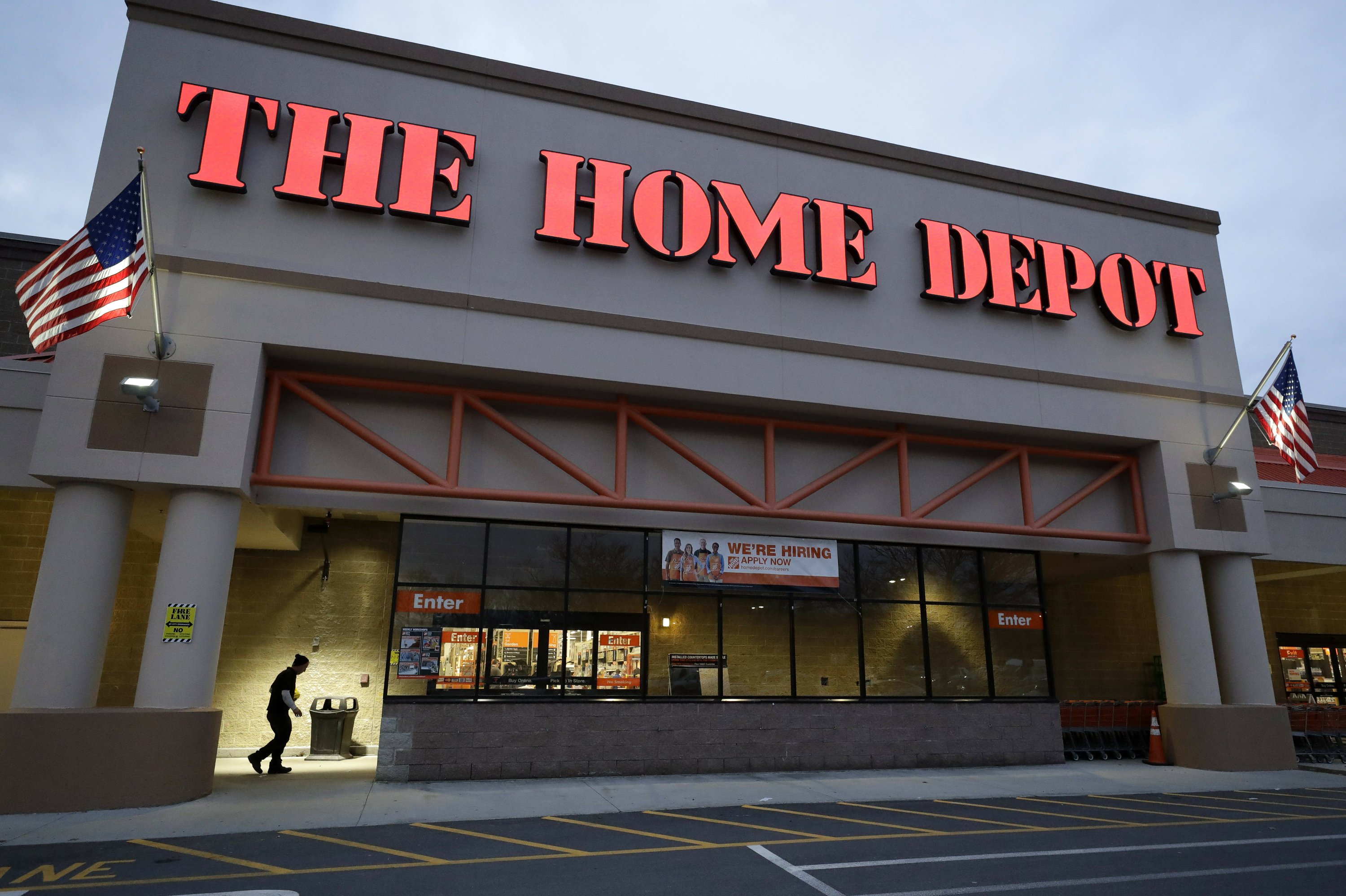 Home Depot's same-store sales surge in final quarter of 2019 | AP News home depot stock price