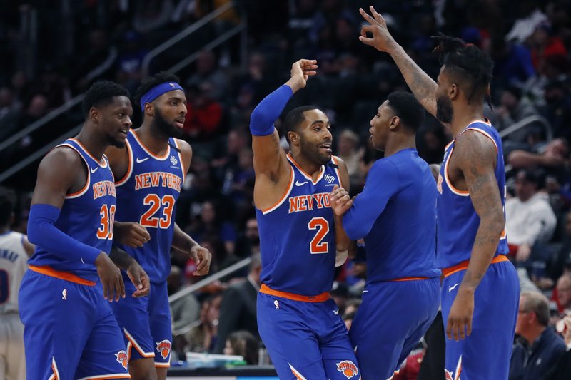 Knicks Edge Pistons 95 92 For 4th Straight Victory