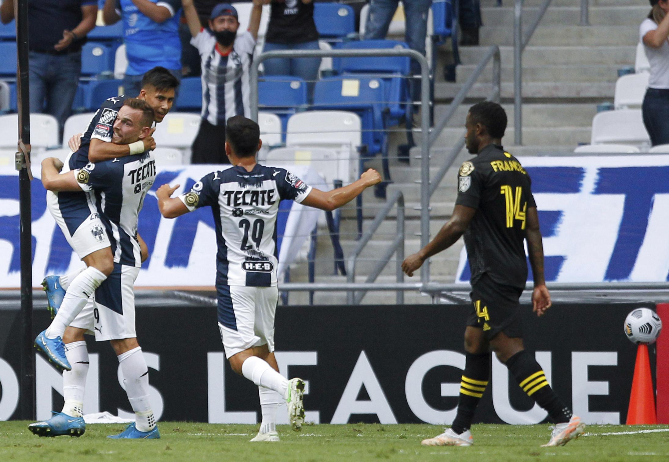 Monterrey downs Columbus to advance in the Champions League | AP News