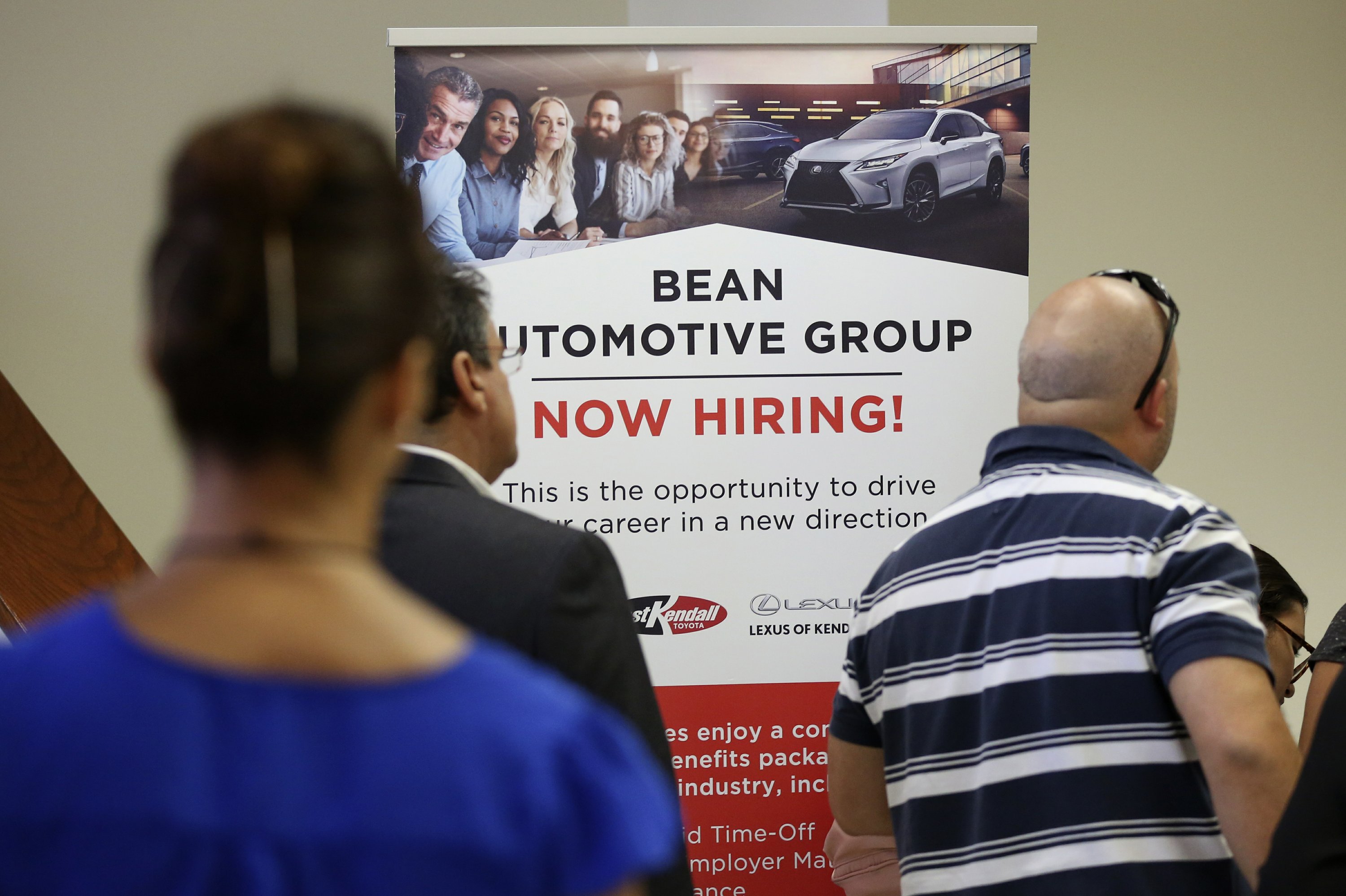 US open jobs fall sharply for 2nd straight month AP News