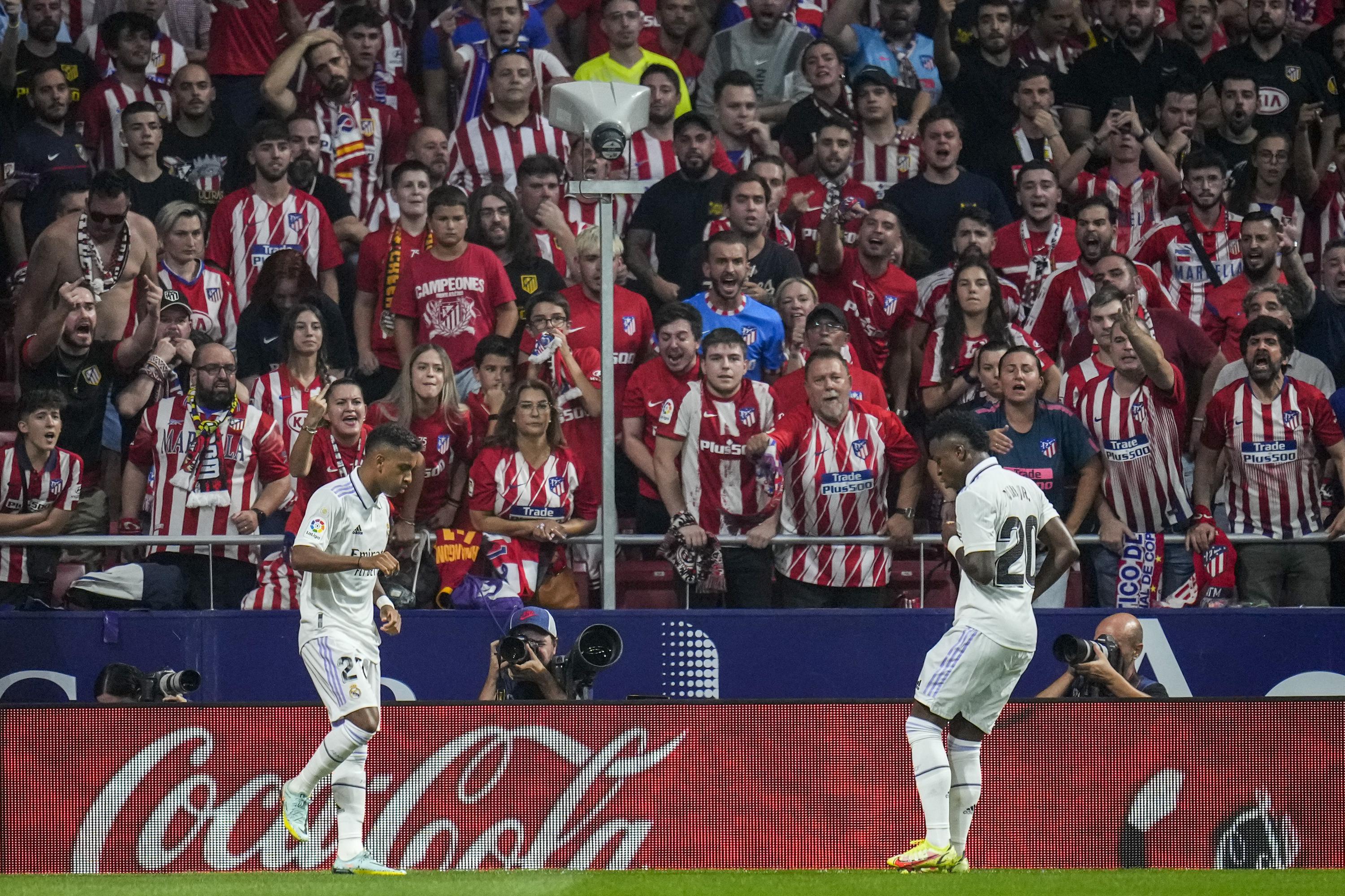Vænne sig til næve transmission Atlético Madrid denounces racist chants against Vinícius | AP News