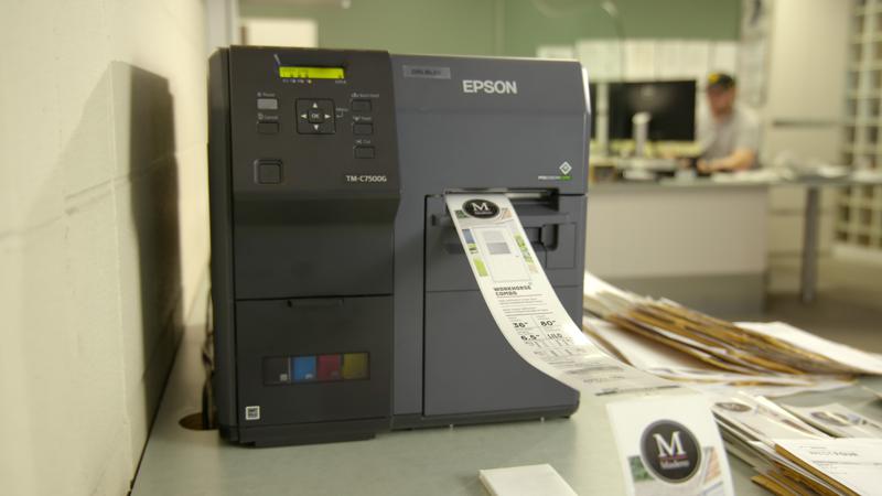 epson colorworks c7500g label printer