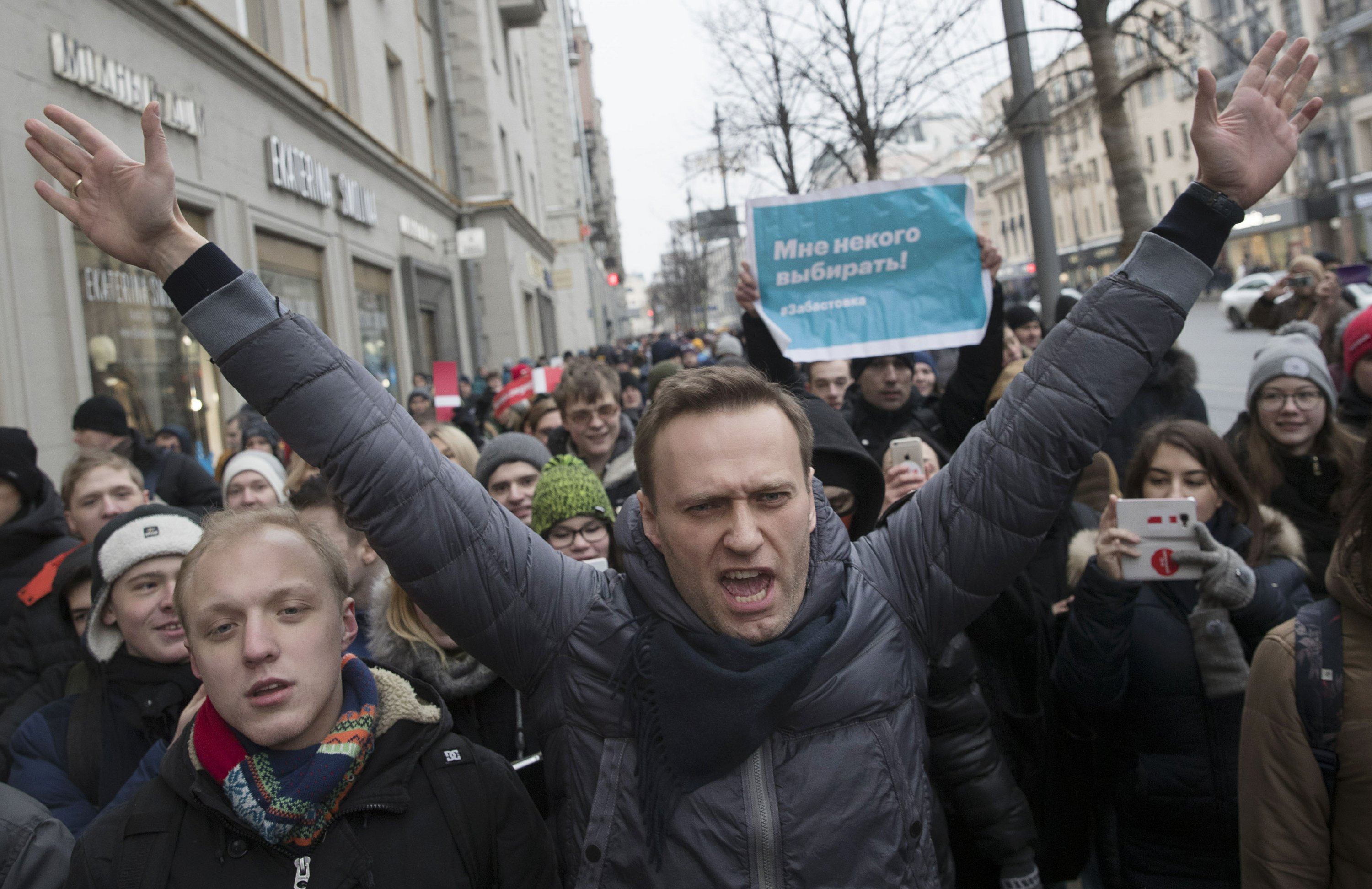 In Russia, ongoing effort to contain Navalny’s upcoming protests