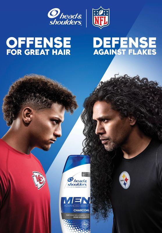 Head Shoulders Enlists Patrick Mahomes And Troy Polamalu To