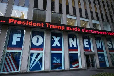 Estudios de la cadena Fox News en Nueva York el 28 de noviembre de 2018. (Foto AP/Mark Lennihan, archivo)