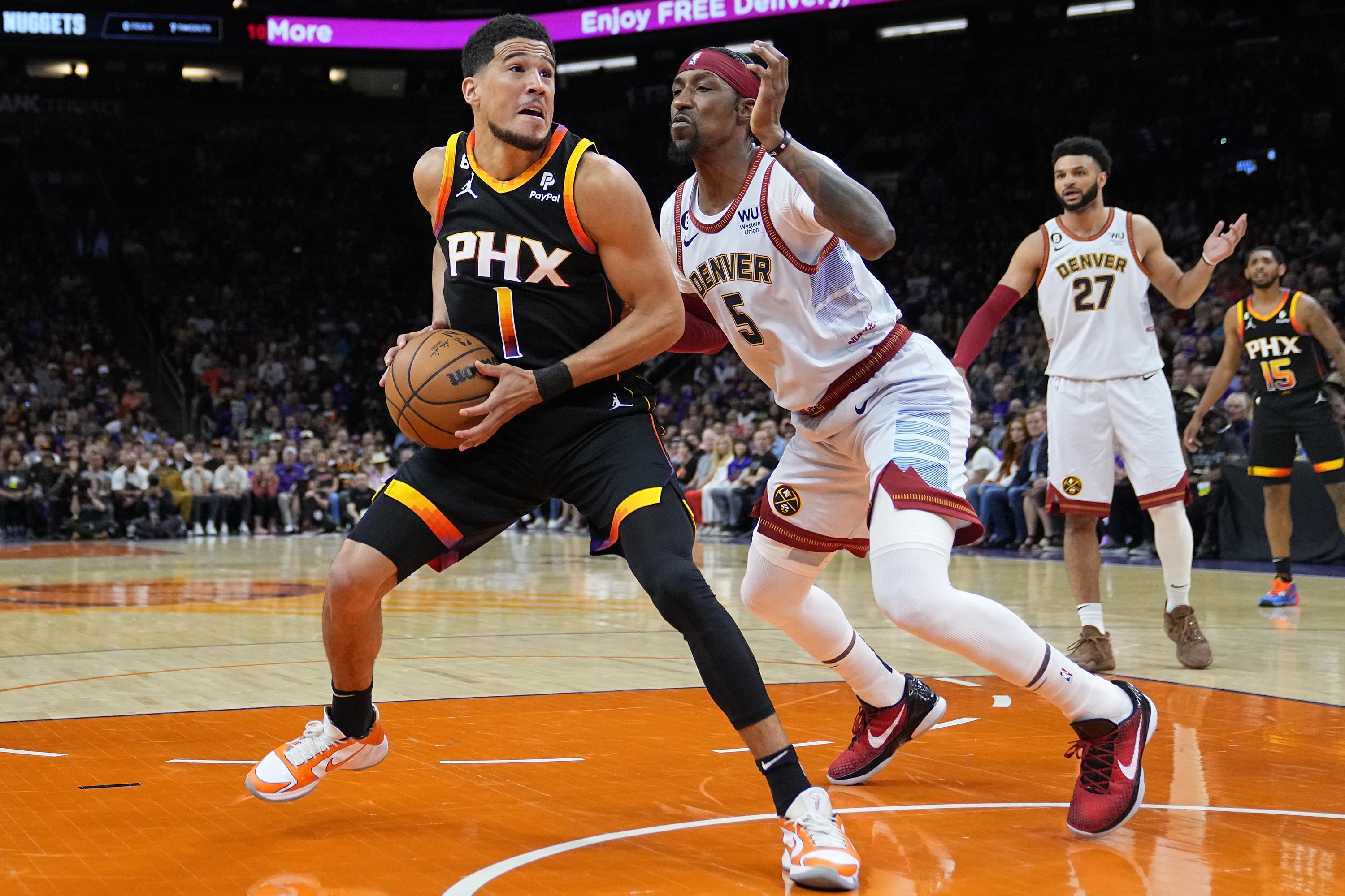 Booker scores 47, Durant adds 39, Suns beat Nuggets 121-114