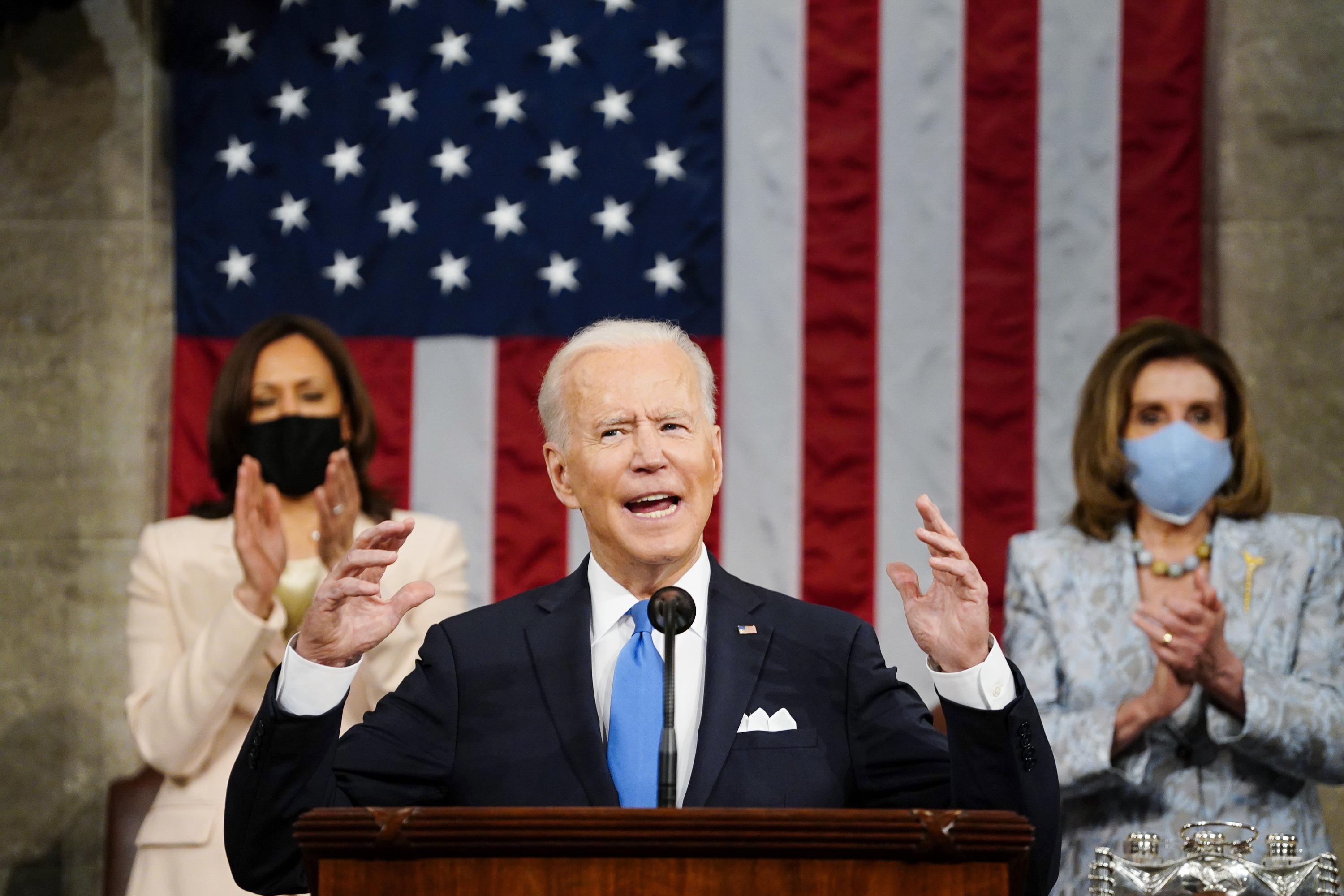 Joe Biden declared Wednesday night that America is rising anew