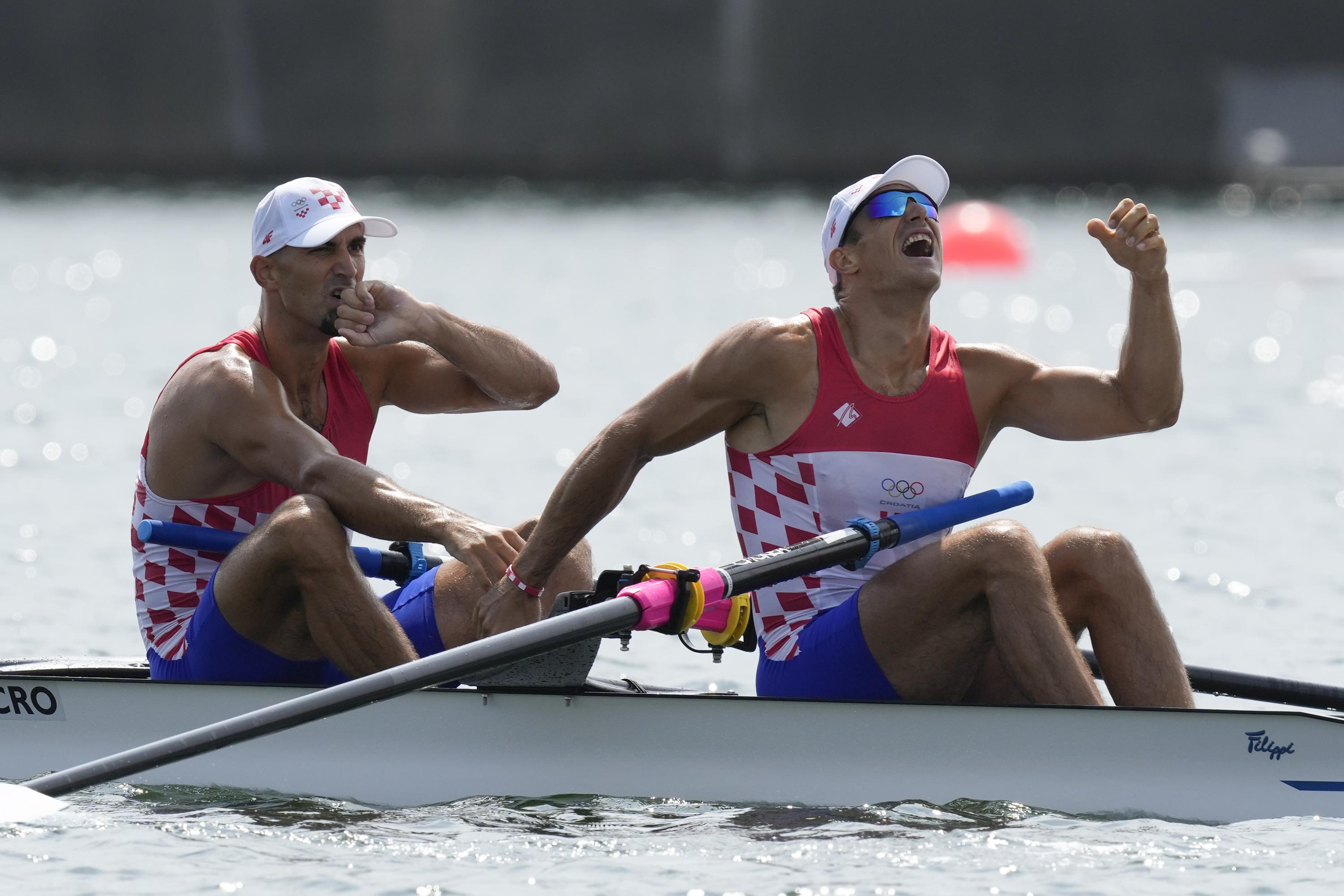 Croatian brothers take Olympic rowing gold in men's pair AP News