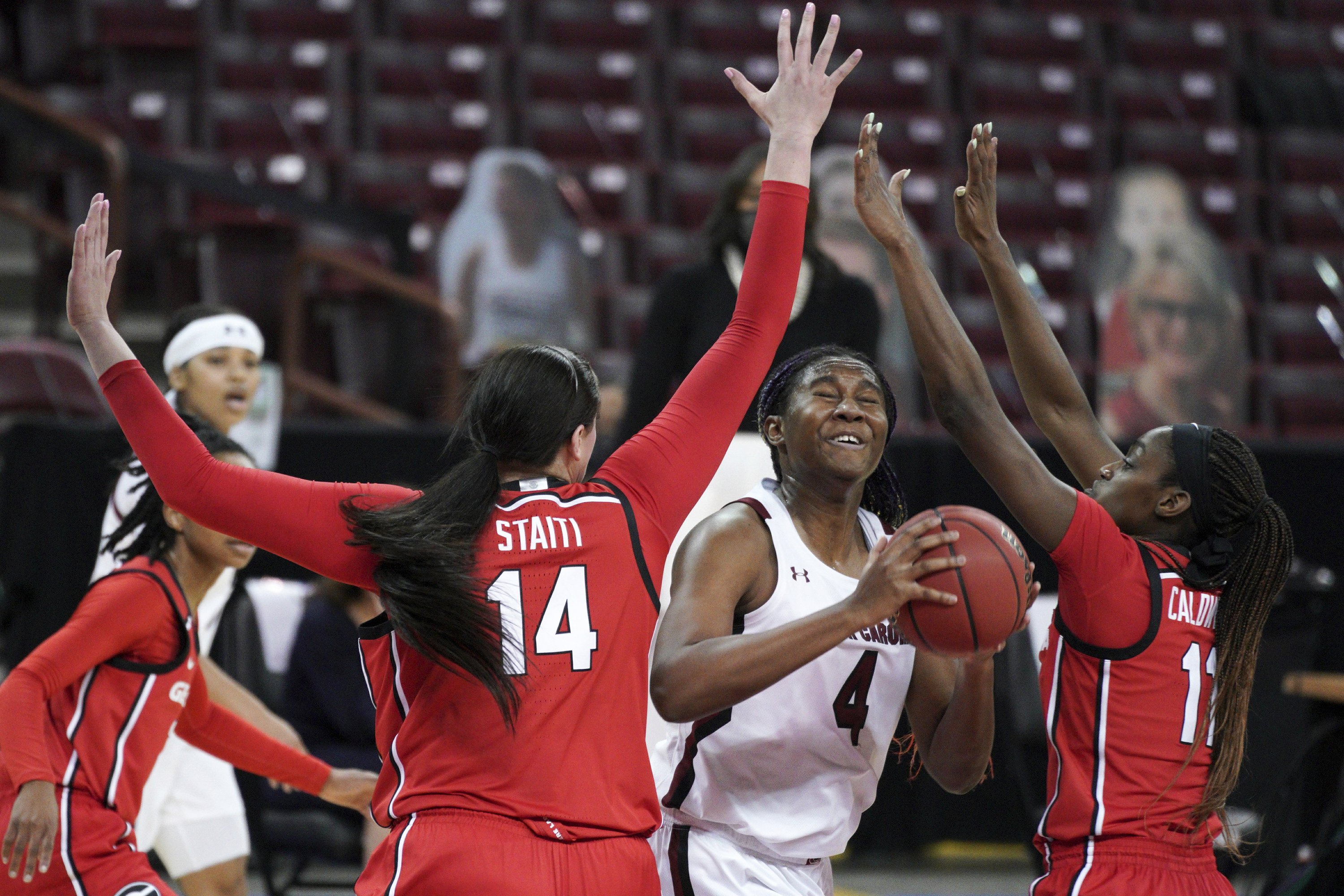 Boston triple-double leads No. 4 Gamecocks over Georgia