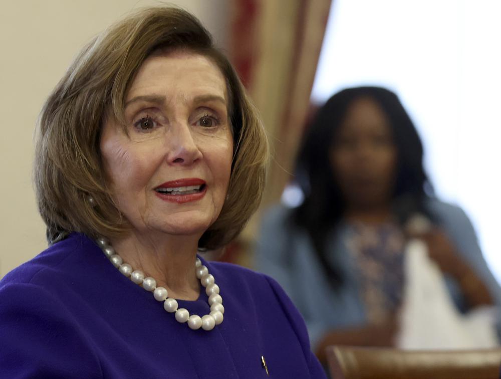 House Speaker, U.S. Representative Nancy Pelosi speaks with Speaker of the Croatian Parliament Gordan Jandrokovic, before a two-day summit of European parliaments' speakers with the leaders of Ukraine, in Zagreb, Croatia, Monday, Oct. 24, 2022. (AP Photo)