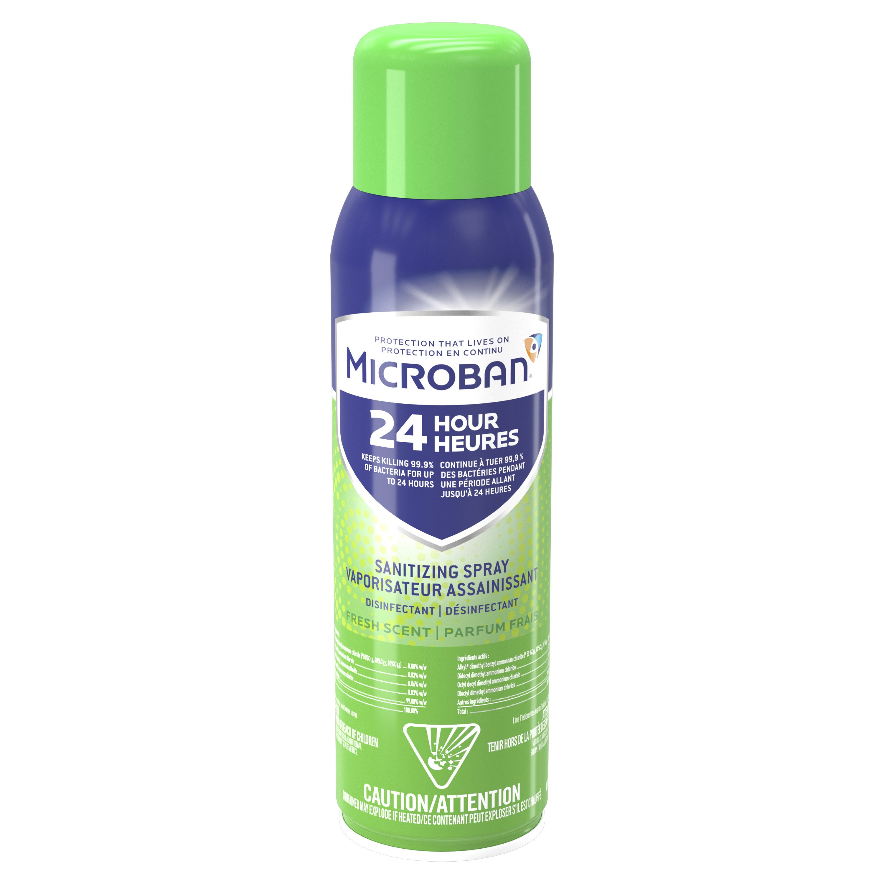 Microban 24 Sanitizing Spray is Approved by Health Canada for Use
