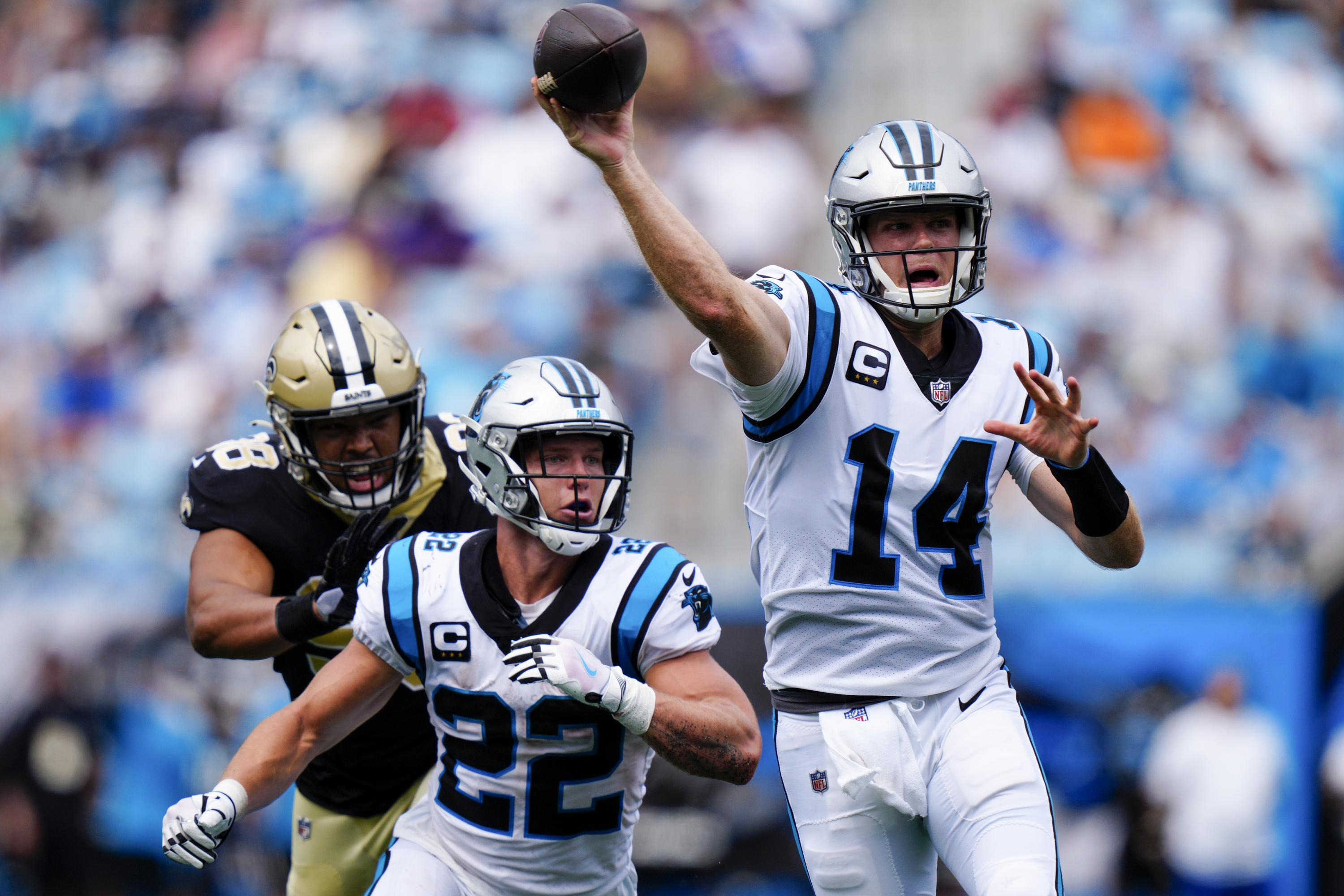 Darnold throws 2 TDs, Panthers D dominates Saints 26-7 | AP News