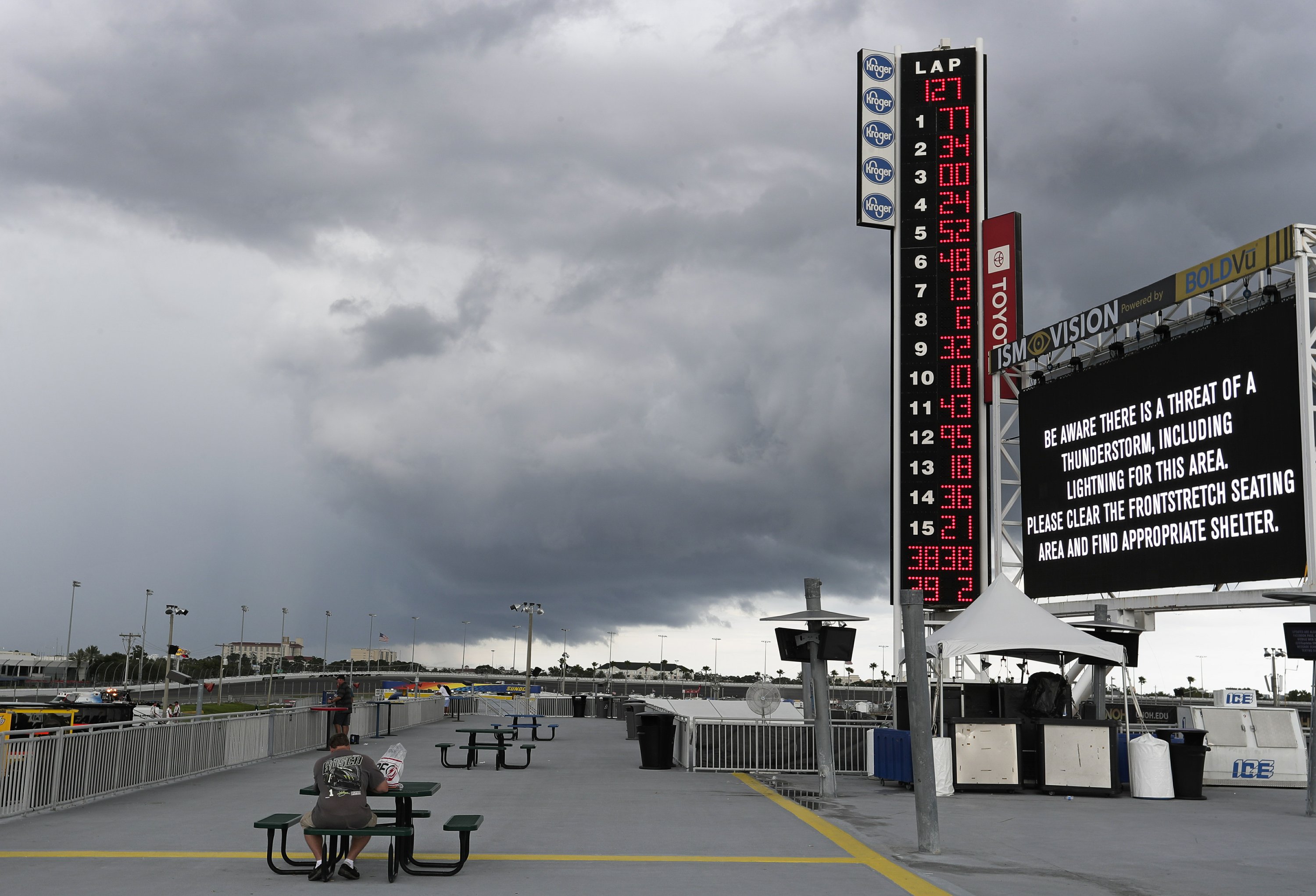 daytona racetrack flooded