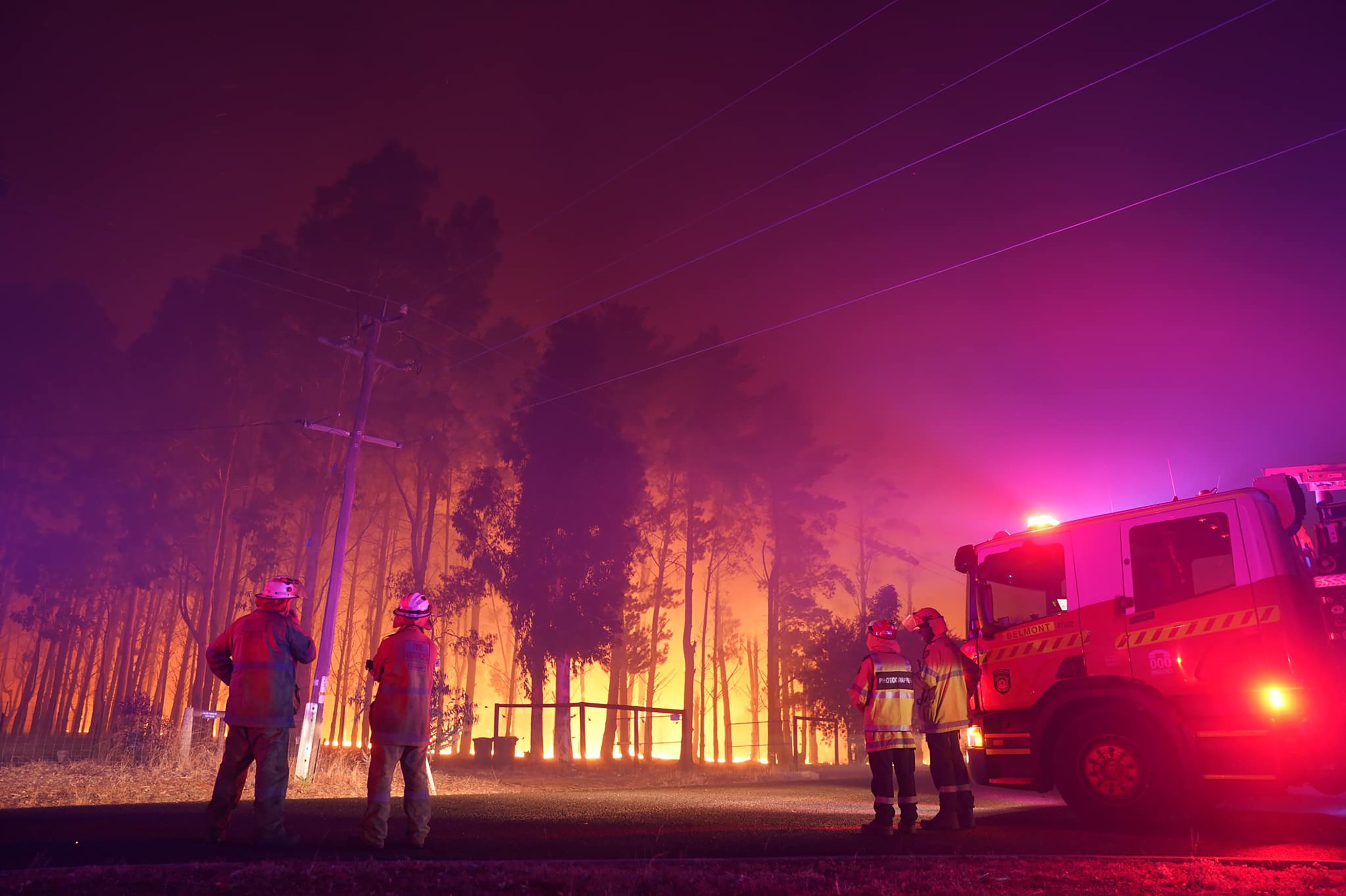 It is estimated that 30 homes were lost in the Australian wildfire