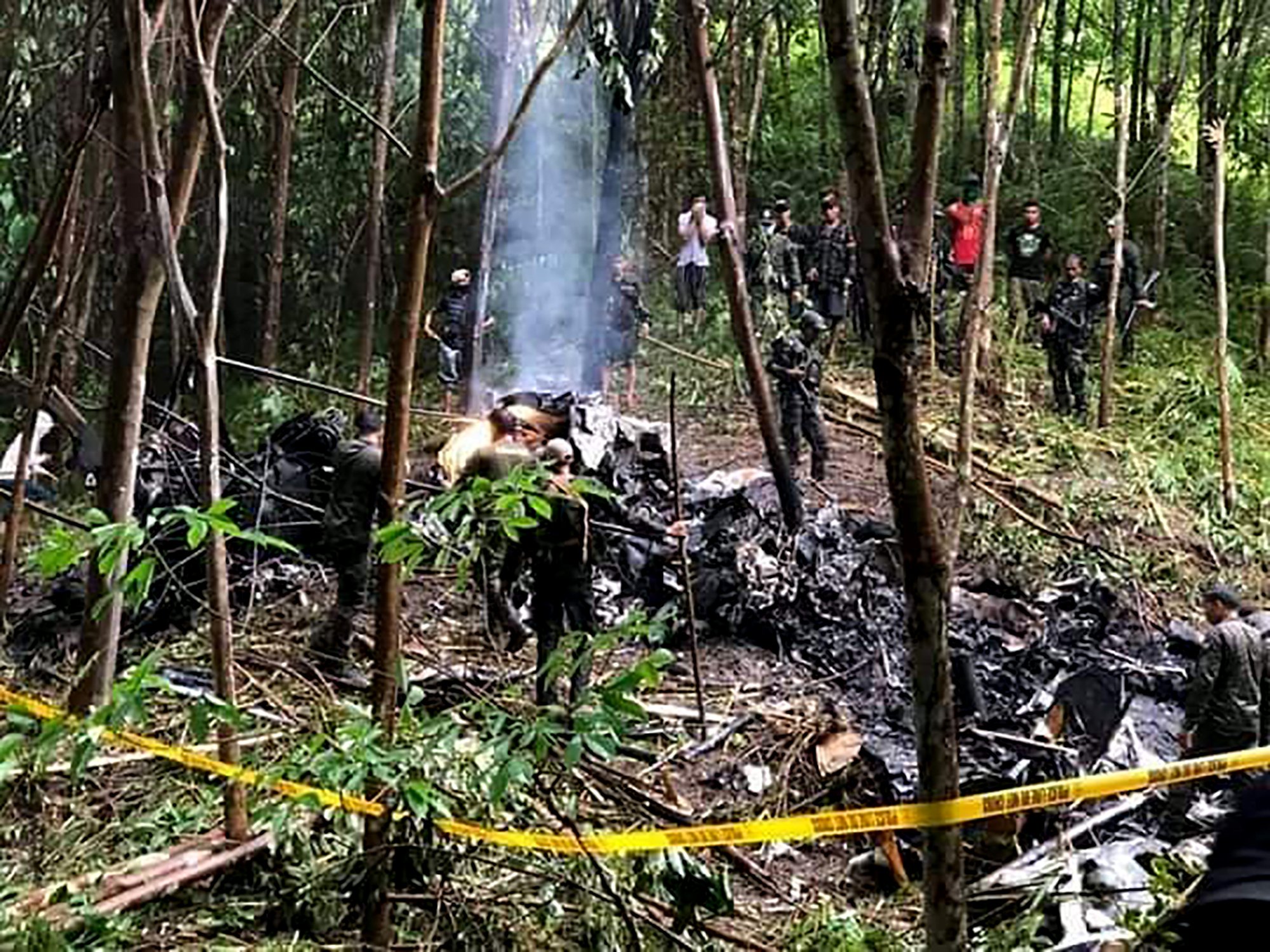 Philippine air force helicopter crashes, 4 crew killed AP News